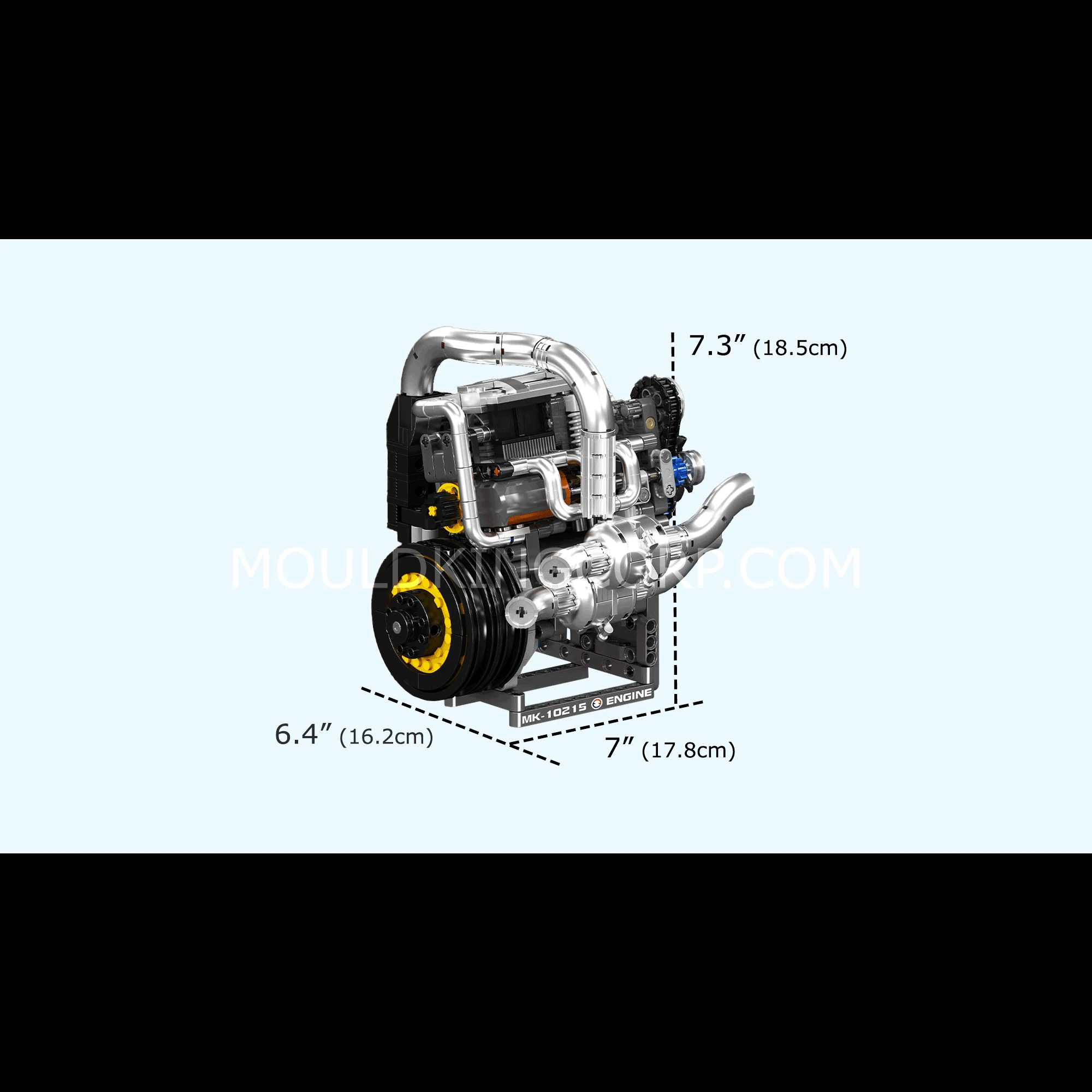 Mould King 10215 Koenig Supercar Engine Building Set | 739 Pcs - Image 6