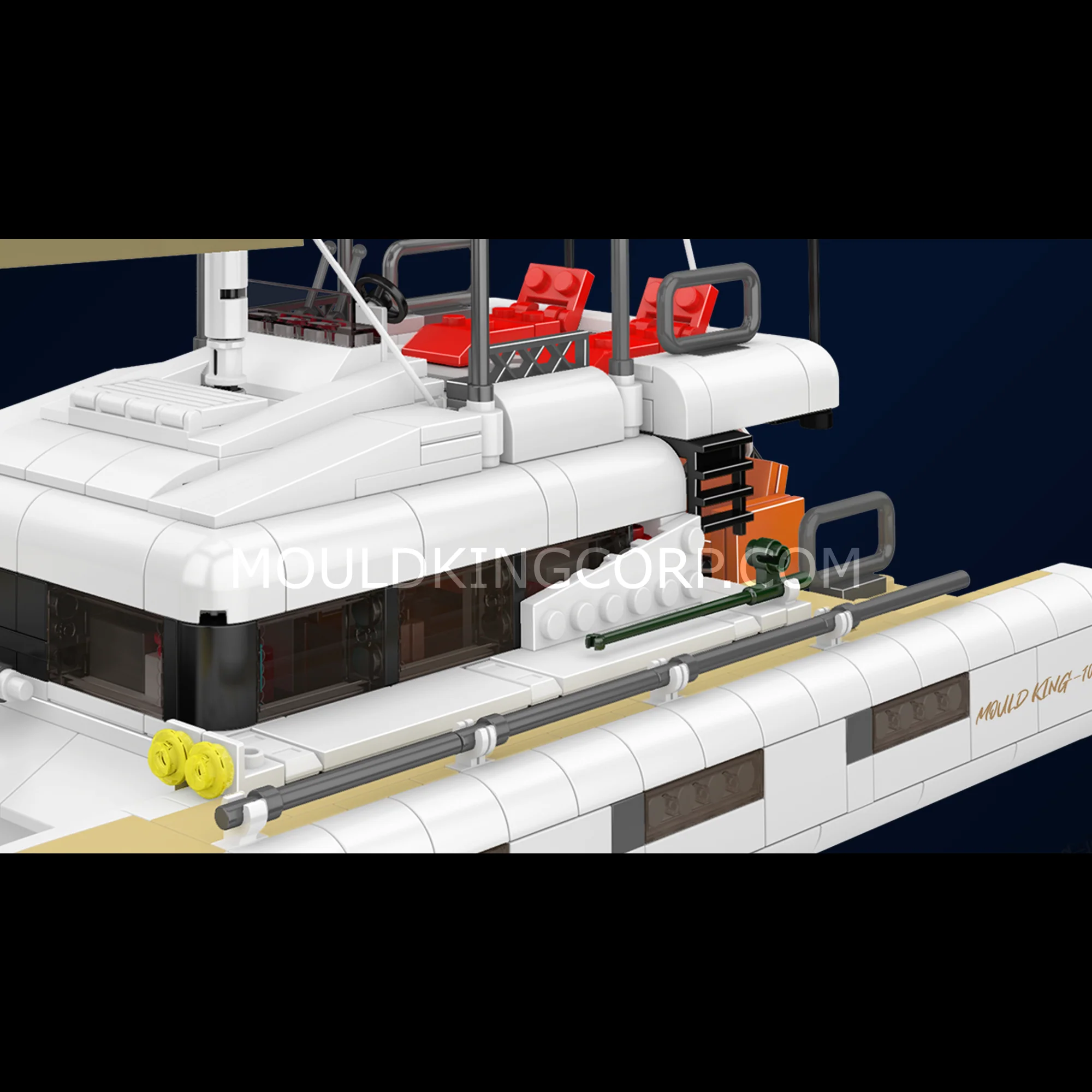 Mould King 10217 Catamaran Sailboat Model Building Set | 890 Pcs - Image 5
