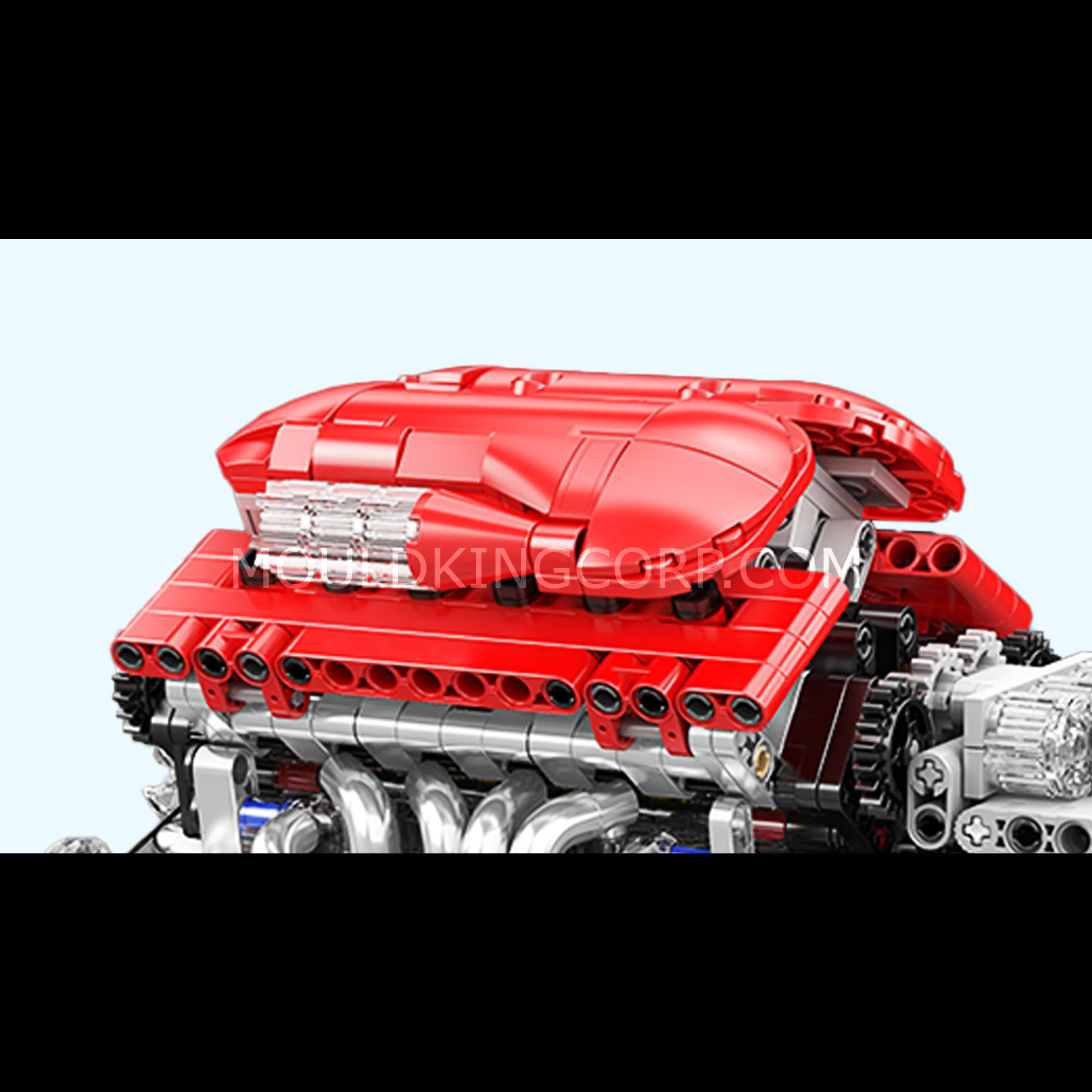 Mould King 10226 V12 Supercar Engine with Transmission Building Set | 863 Pcs - Image 5