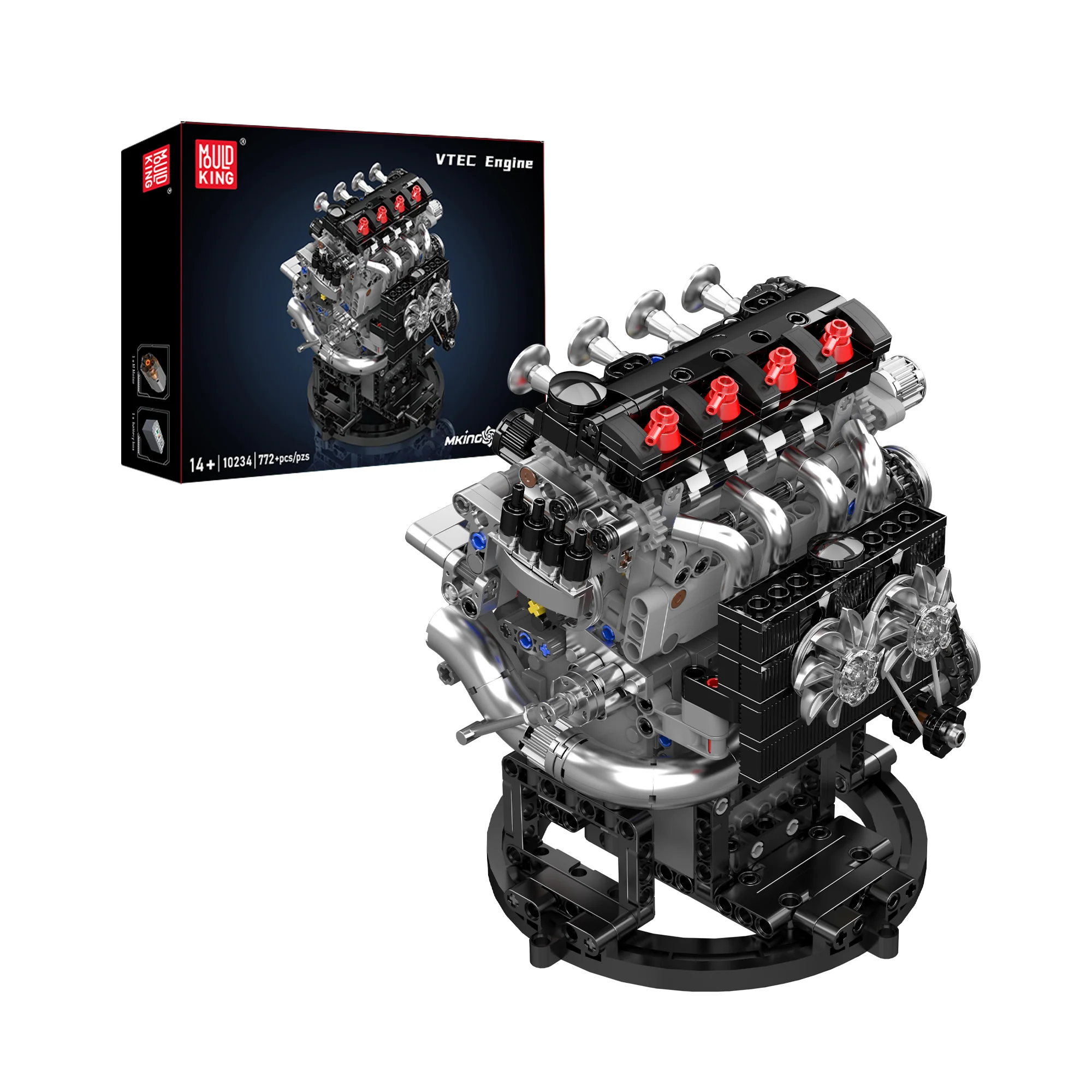 Mould King 10234 Motorized VTEC Engine Model Building Set | 772 Pcs