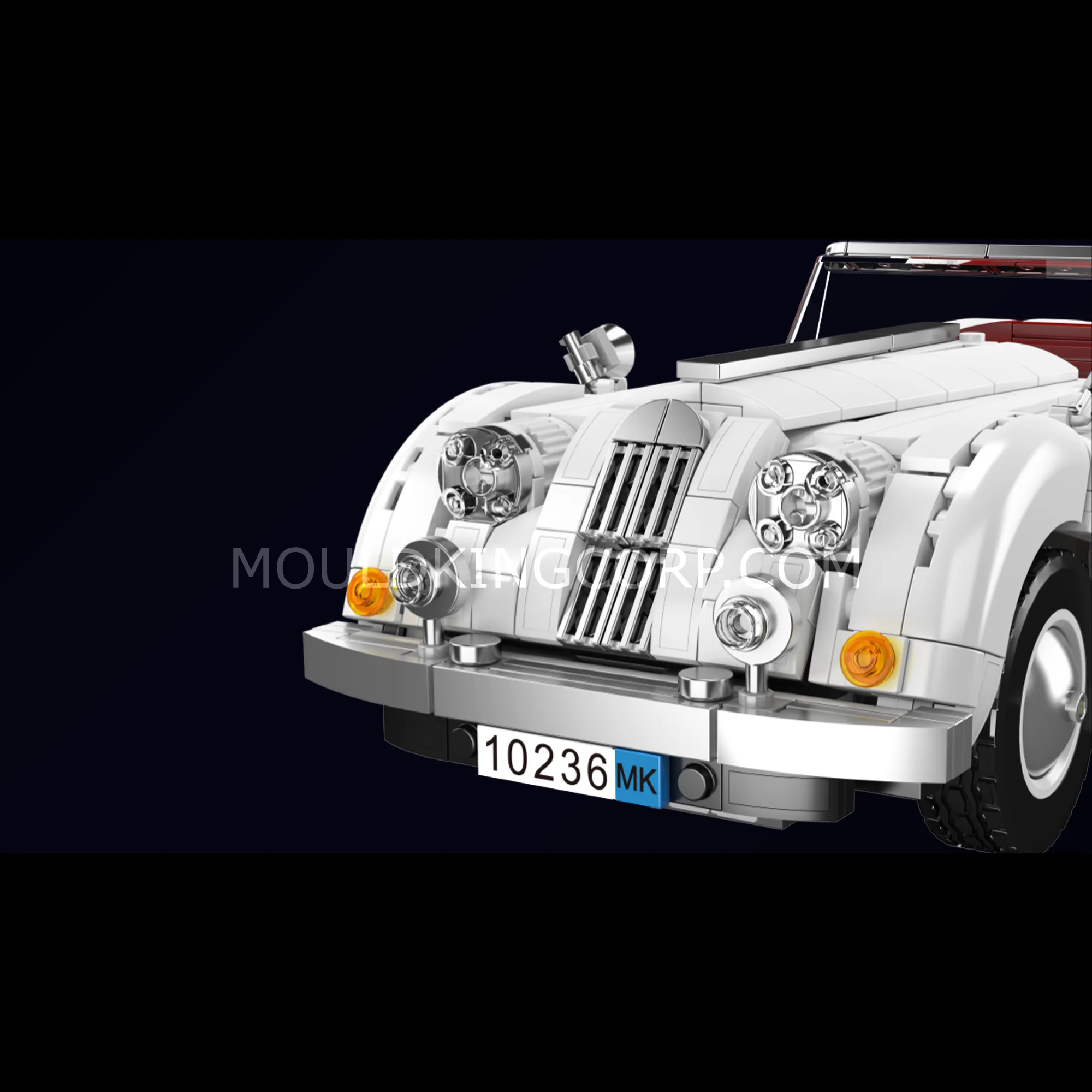 Mould King 10236 Classic XK140 Convertible Sports Car Building Set | 1,302 Pcs - Image 3