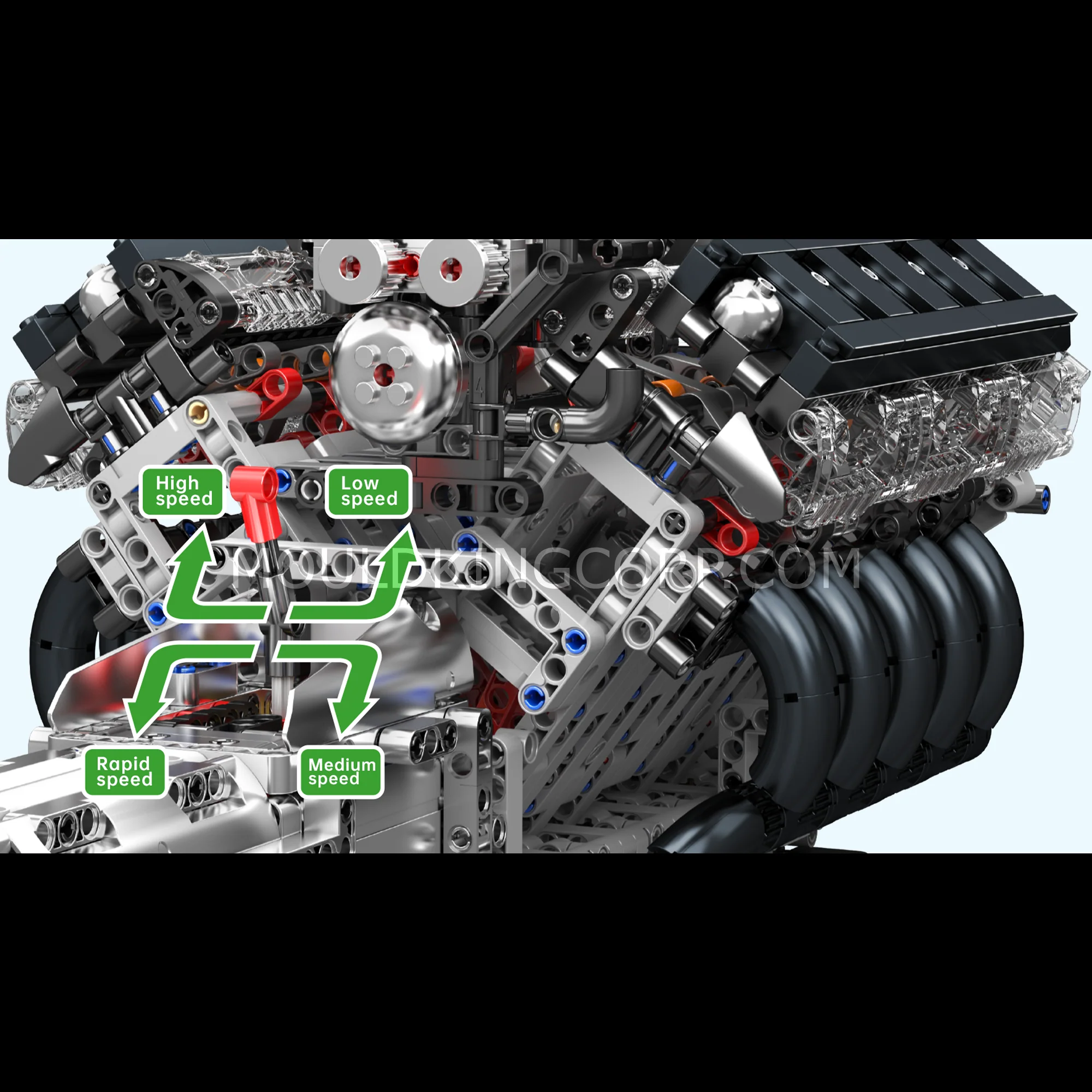 Mould King 10250 LFA V10 Engine Model Building Set | 1,834 Pcs - Image 2