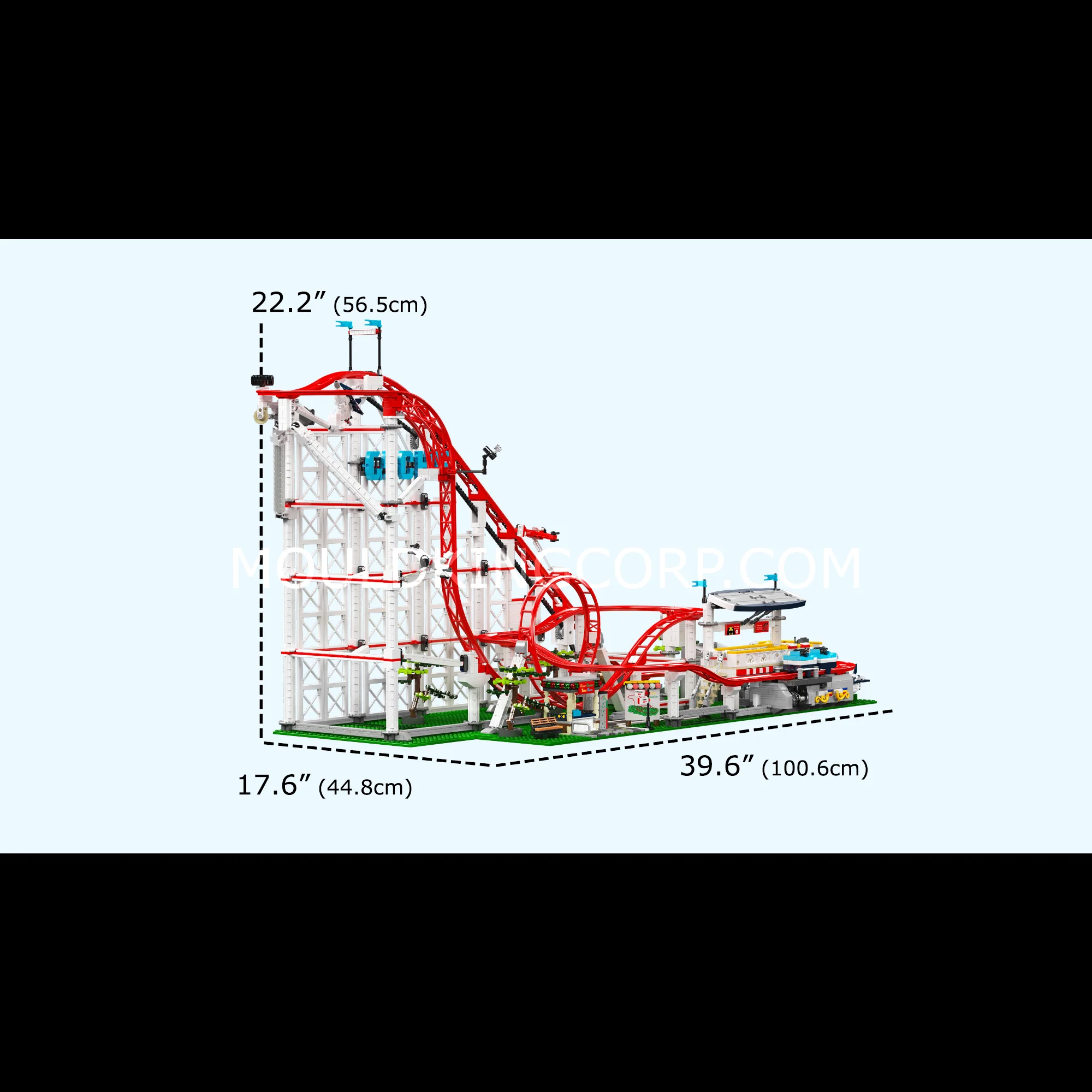 MOULD KING 11014 Motorised Roller Coaster Model Building Set | 3,646 PCS - Image 6