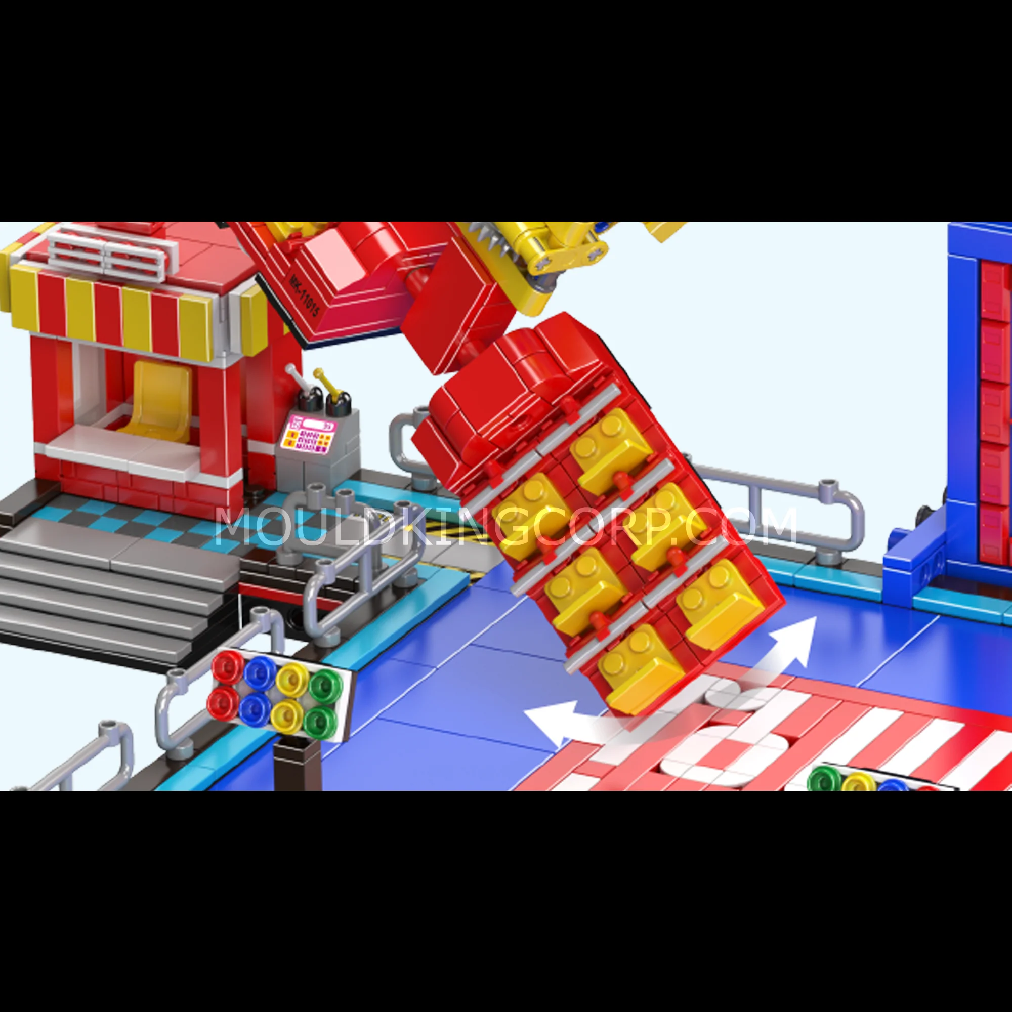Mould King 11015 Octopus Swing Ride Building Set | 1,668 Pcs - Image 5