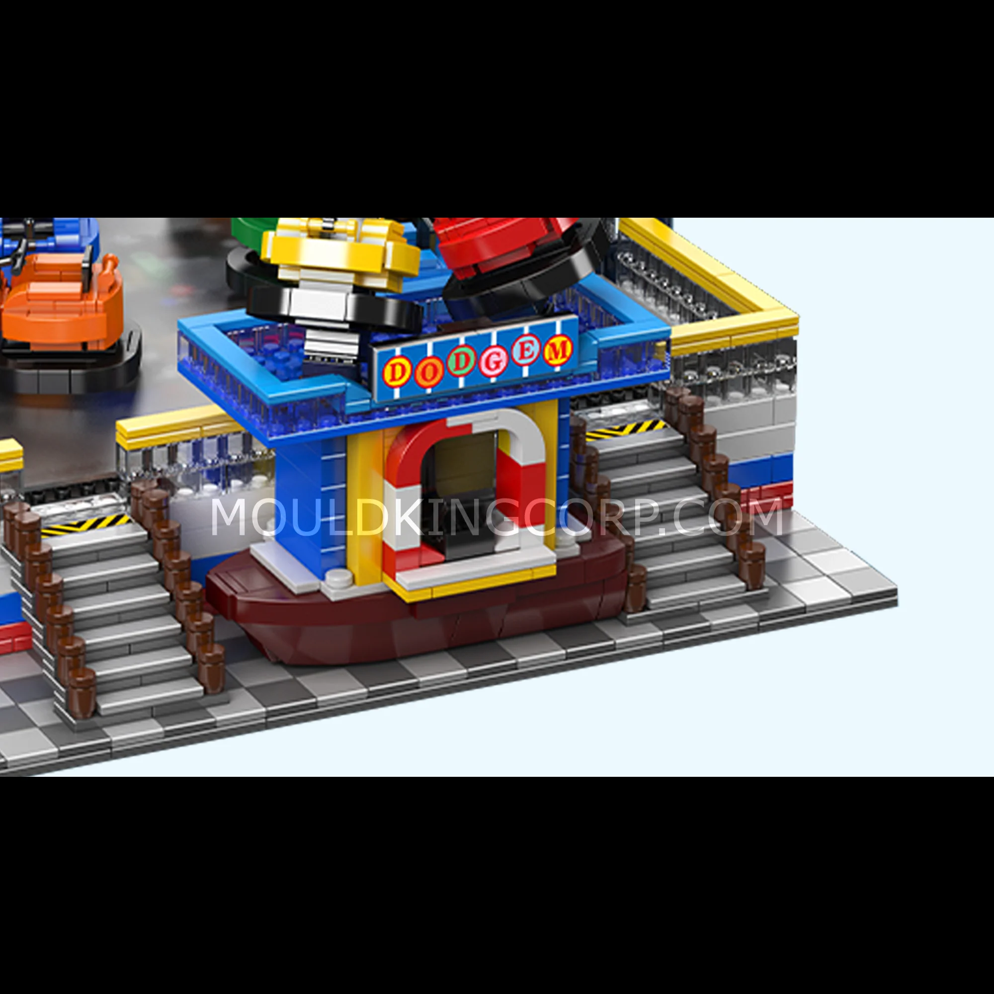 Mould King 11018 Electric Magnetic Bumper Cars Arena Building Set | 2,044 Pcs - Image 5
