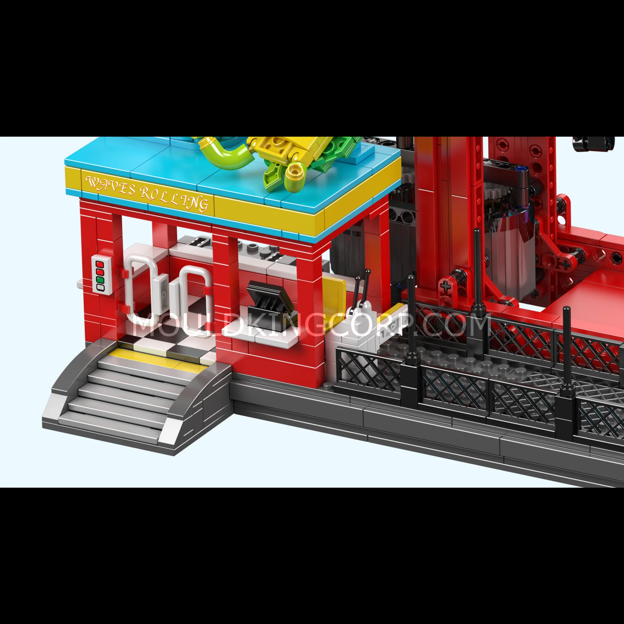 Mould King 11019 Electric Rolling Waves Ride Building Set | 2,118 Pcs - Image 4