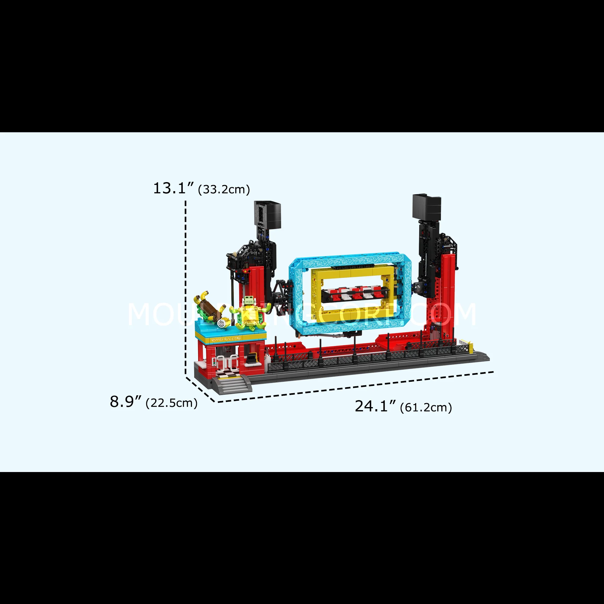 Mould King 11019 Electric Rolling Waves Ride Building Set | 2,118 Pcs - Image 6