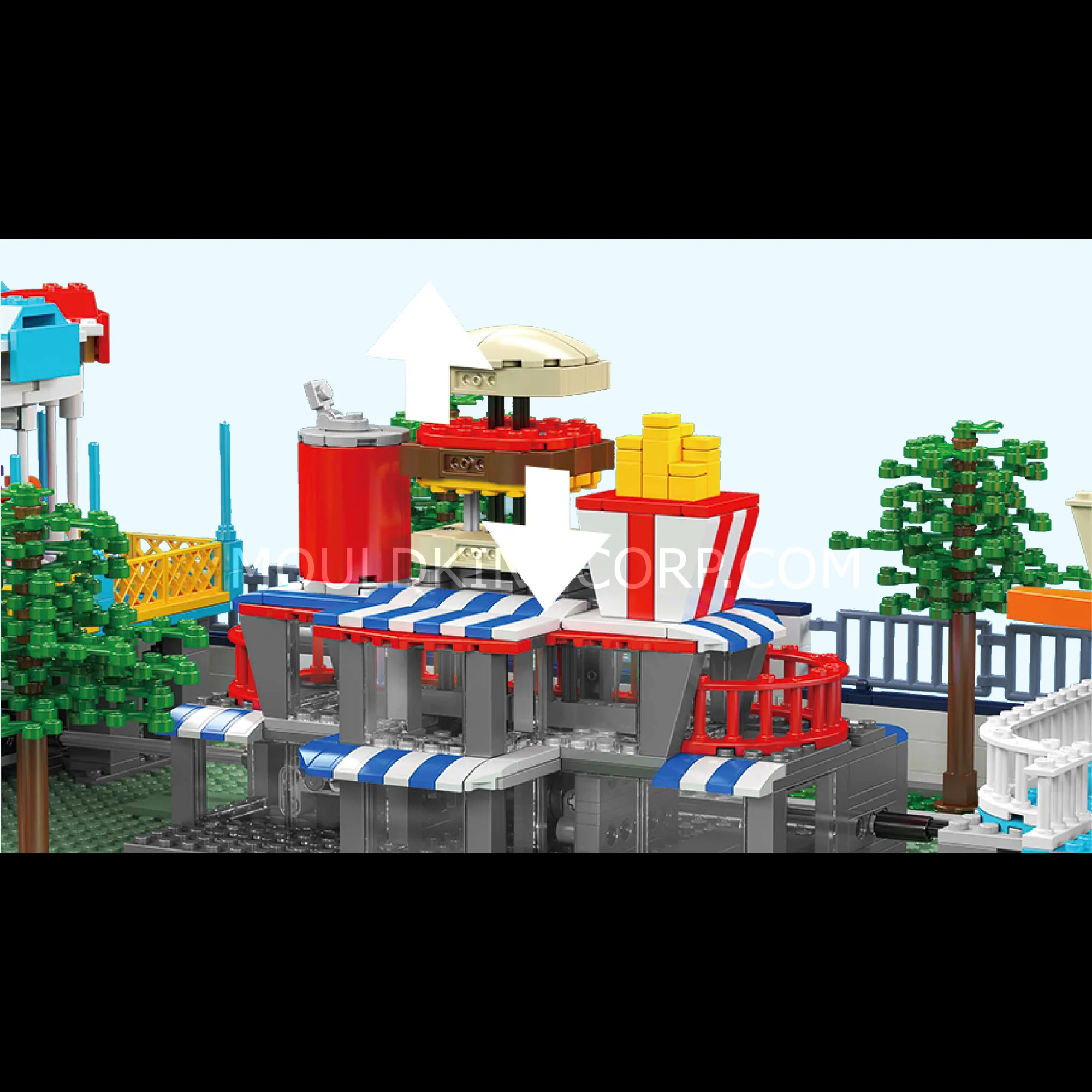Mould King 11022 Large Amusement Park Building Set | 5,220 Pcs - Image 3