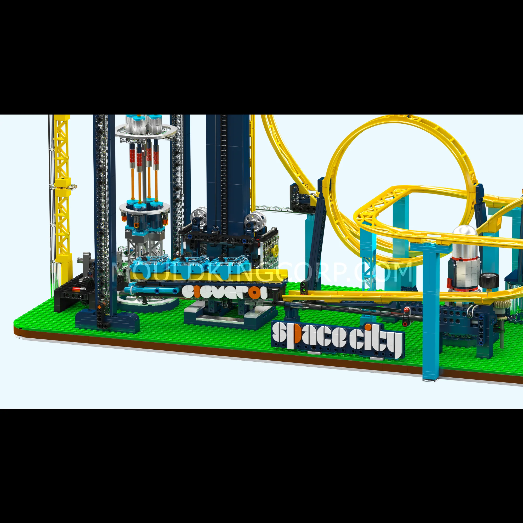 Mould King 11031 Motorized Space Elevator Amusement Park Building Set | 3,118 Pcs - Image 5