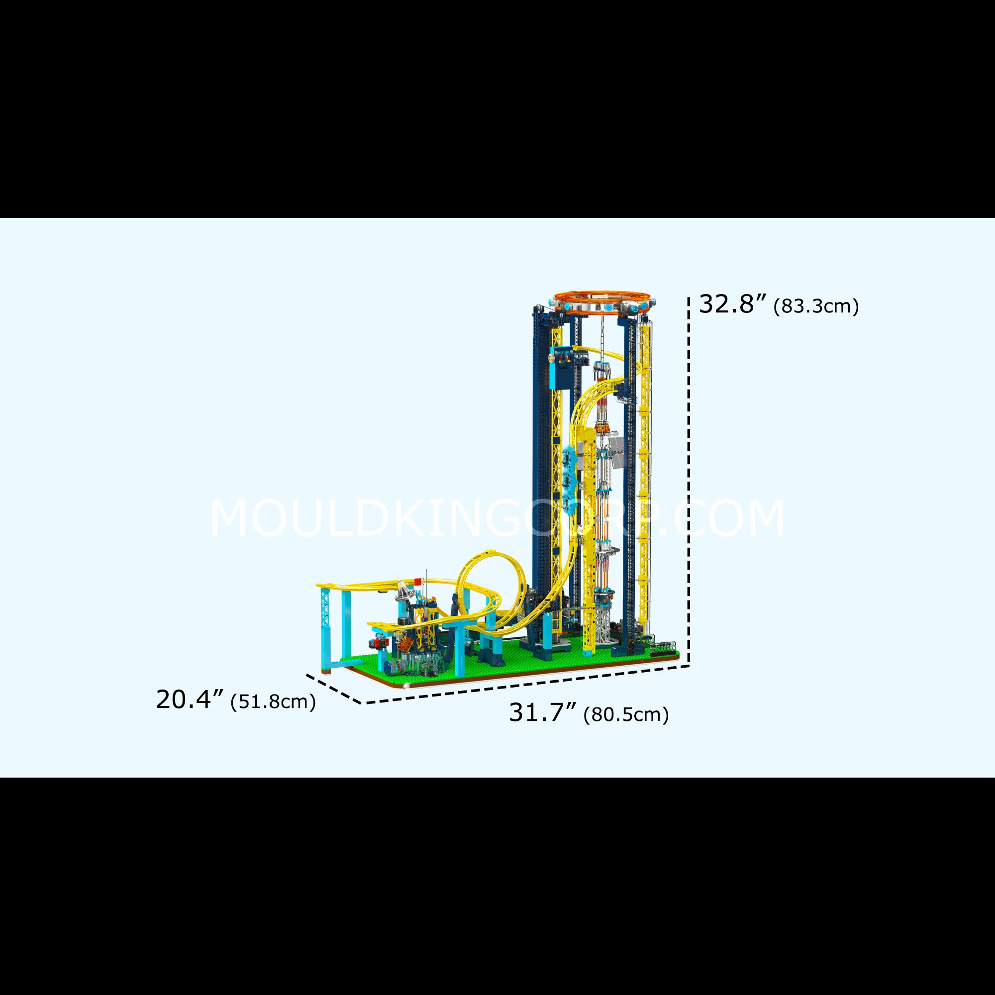Mould King 11031 Motorized Space Elevator Amusement Park Building Set | 3,118 Pcs - Image 6