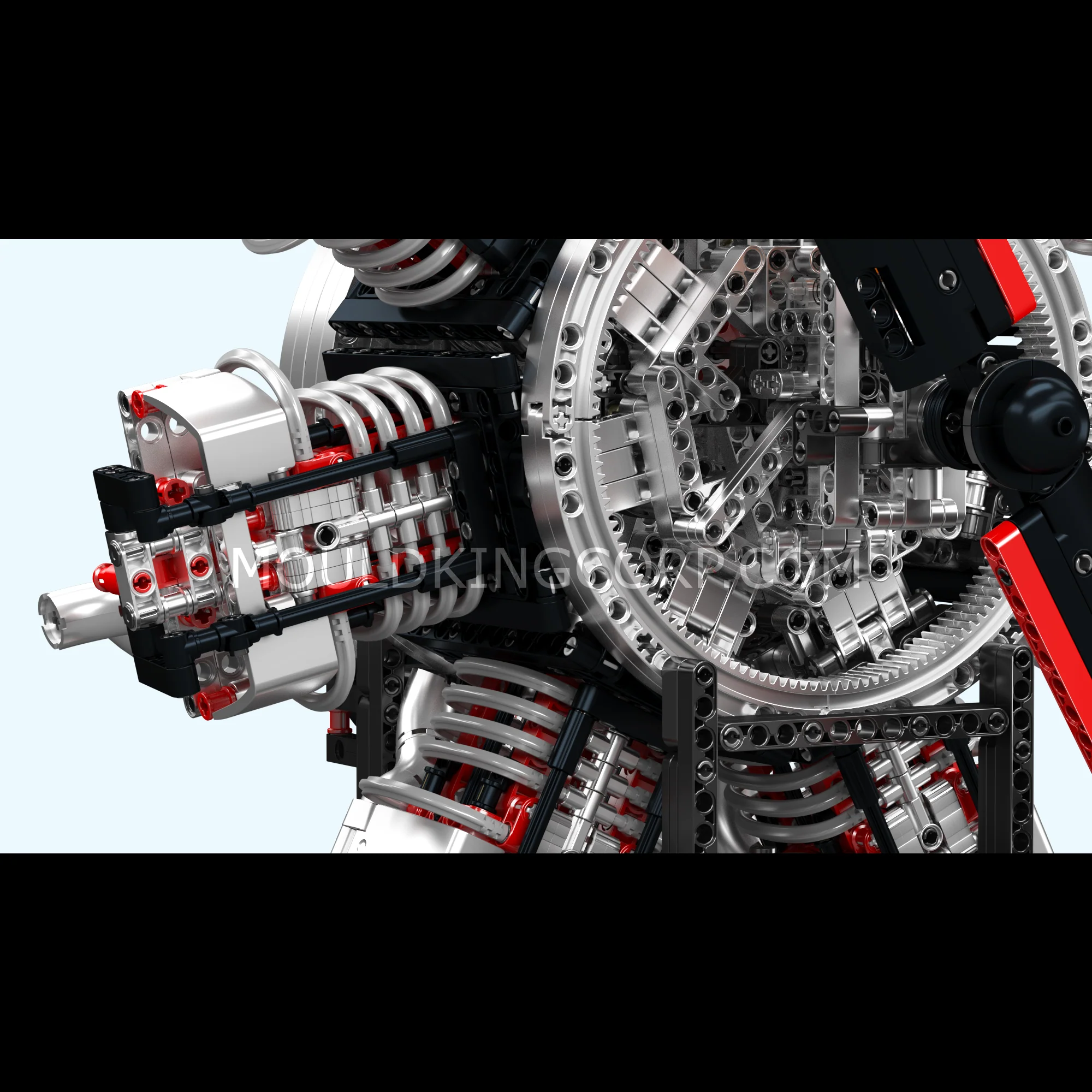 Mould King 10233 Radial Aviation Engine Building Kit | 3,089 Pcs - Image 4