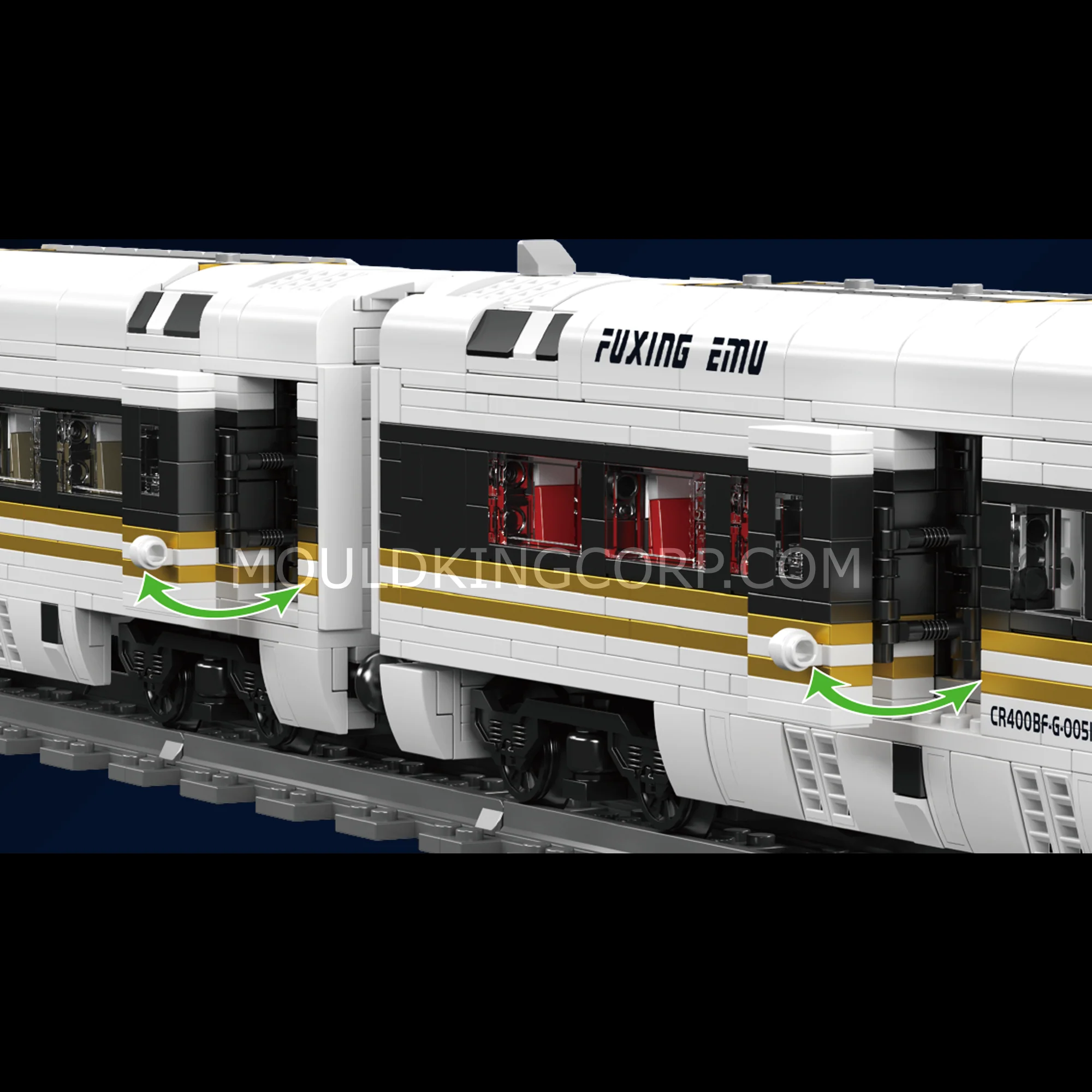Mould King 12015 Fuxing EMU High-Speed Train Building Set | 2,117 Pcs - Image 4
