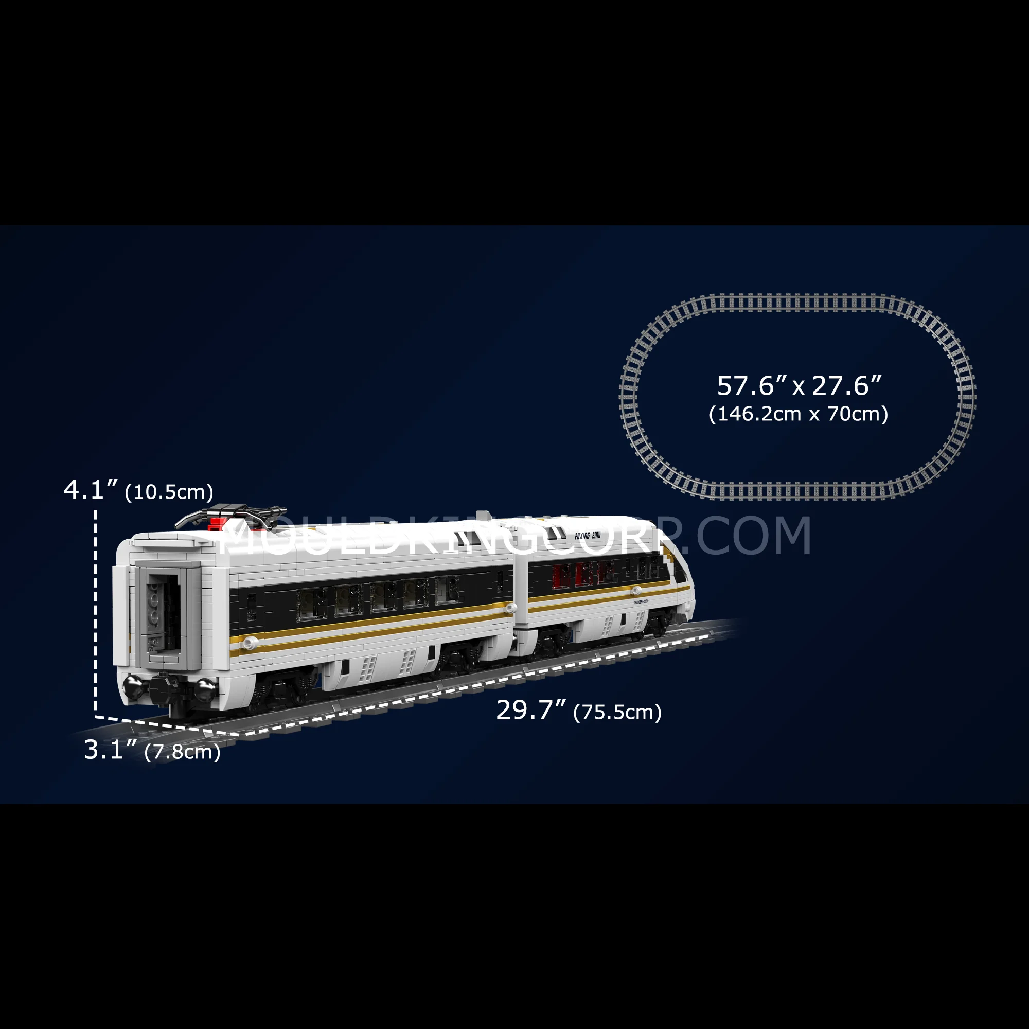 Mould King 12015 Fuxing EMU High-Speed Train Building Set | 2,117 Pcs - Image 6
