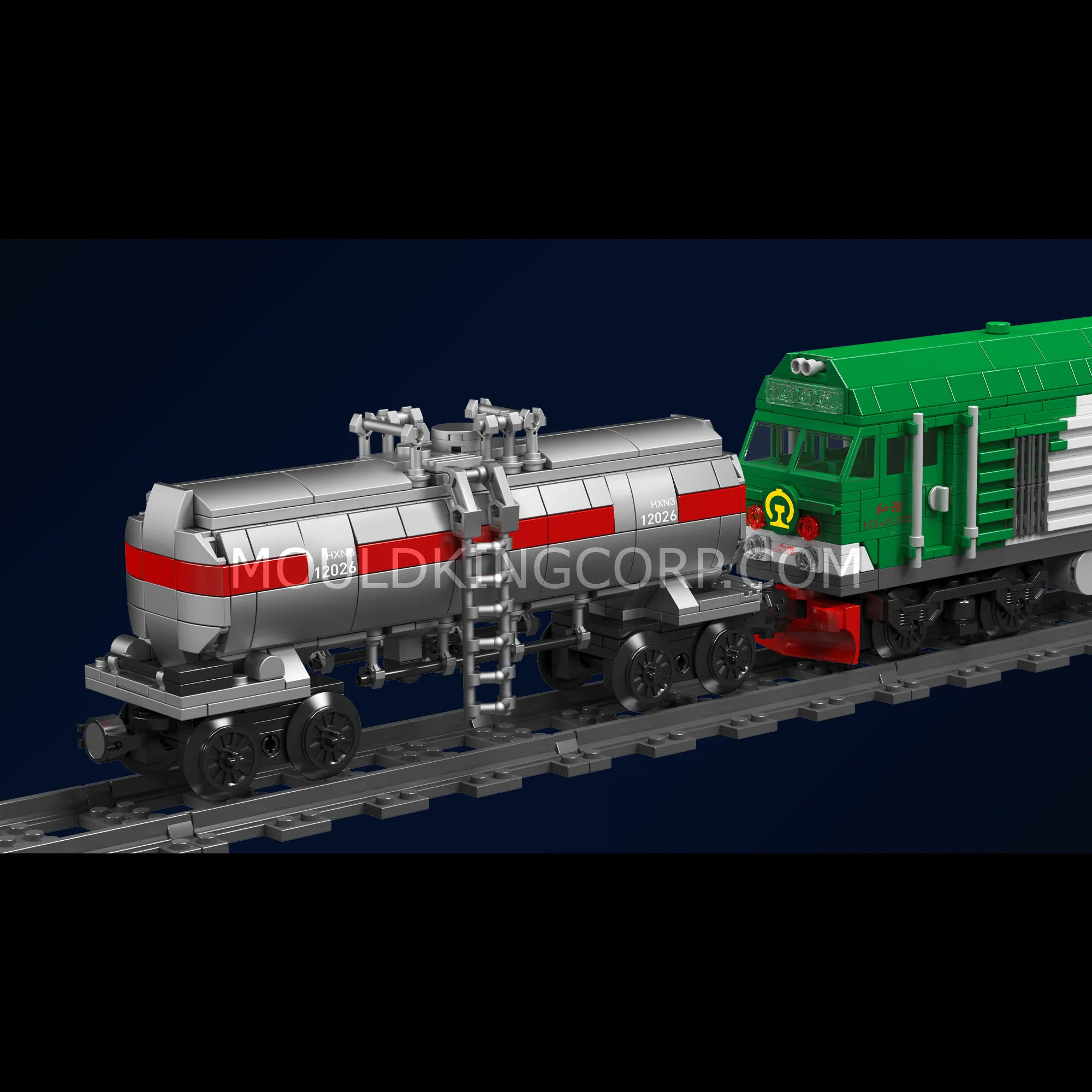 Mould King 12026 HXN 3 Diesel Locomotive Building Set | 1,090 Pcs - Image 2