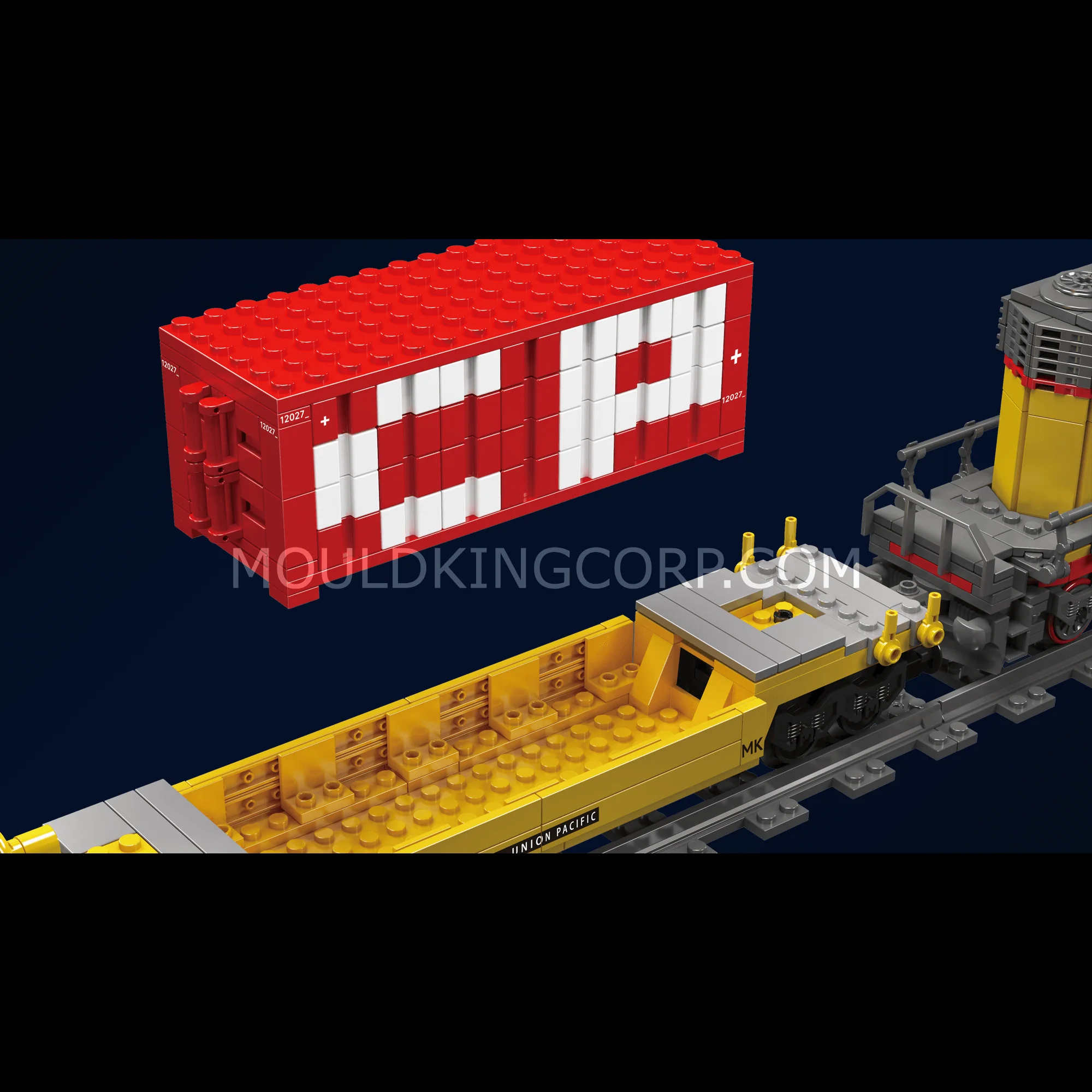 Mould King 12027 SD40-2 Diesel Locomotive Building Set | 1,257 Pcs - Image 4