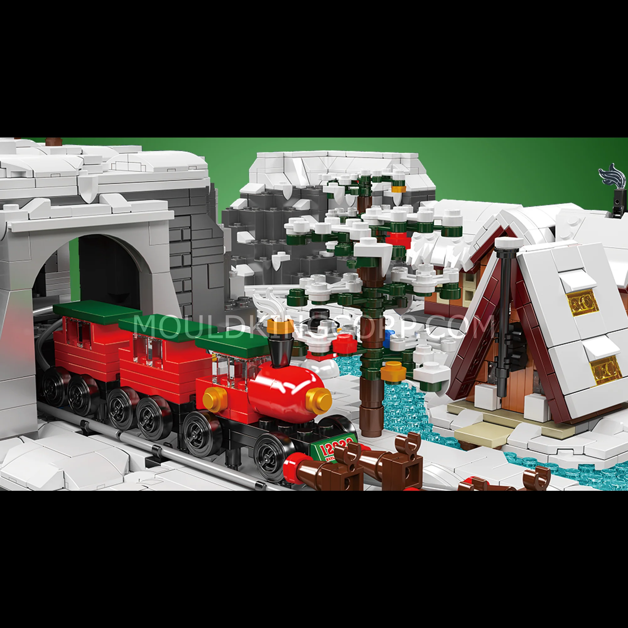 Mould King 12029 Christmas Train Wonderland Building Set | 4,232 Pcs - Image 3