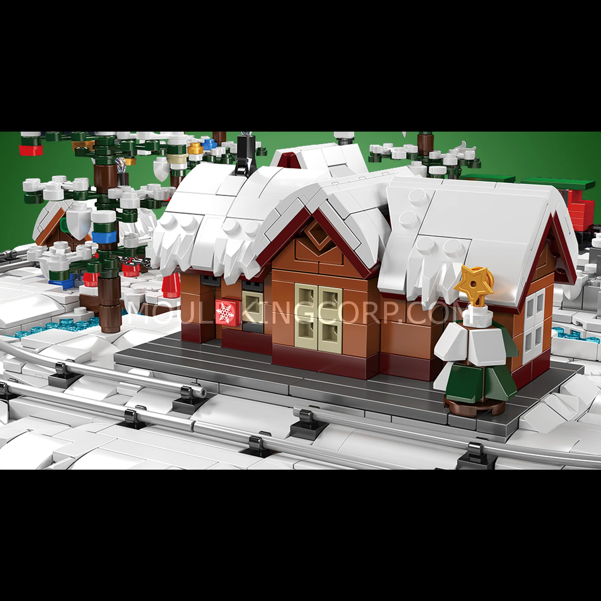 Mould King 12029 Christmas Train Wonderland Building Set | 4,232 Pcs - Image 4