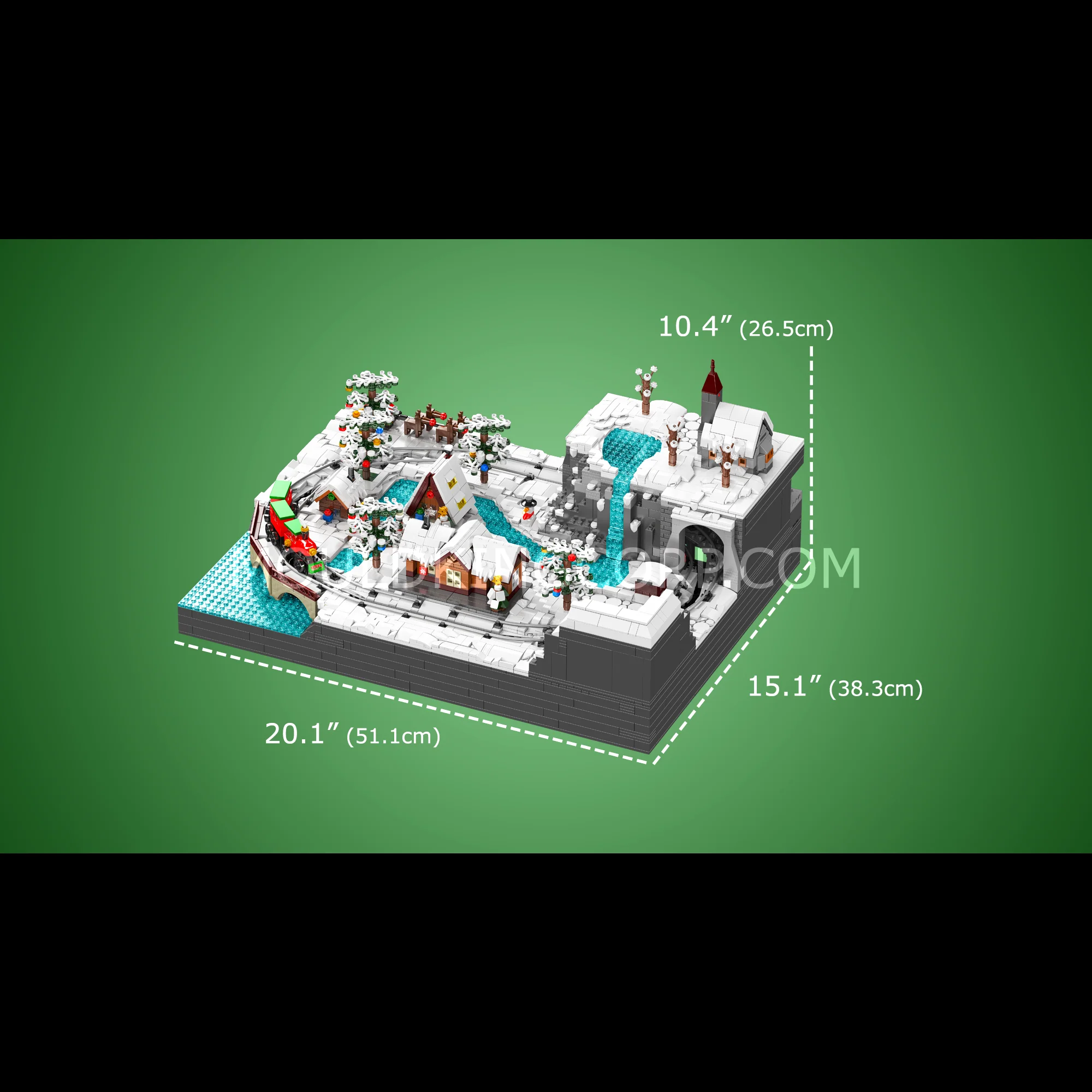 Mould King 12029 Christmas Train Wonderland Building Set | 4,232 Pcs - Image 6