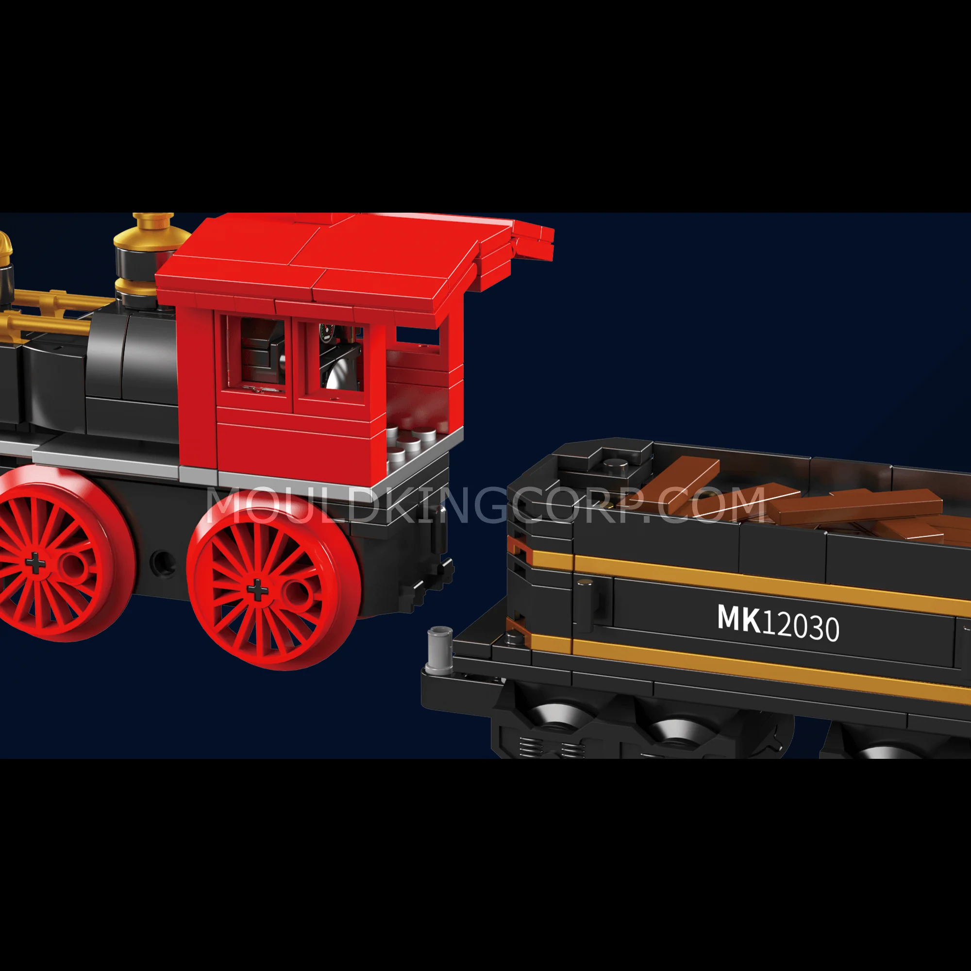 Mould King 12030 The General Locomotive Building Set | 977 Pcs - Image 3