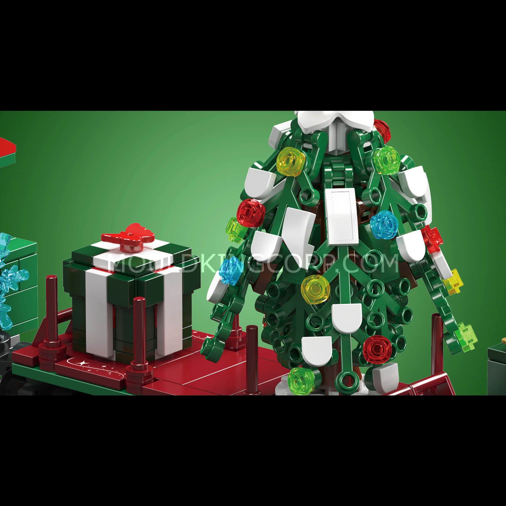 Mould King 12039 Christmas Train ESU KG230 Diesel Locomotive Building Set | 922 Pcs - Image 3