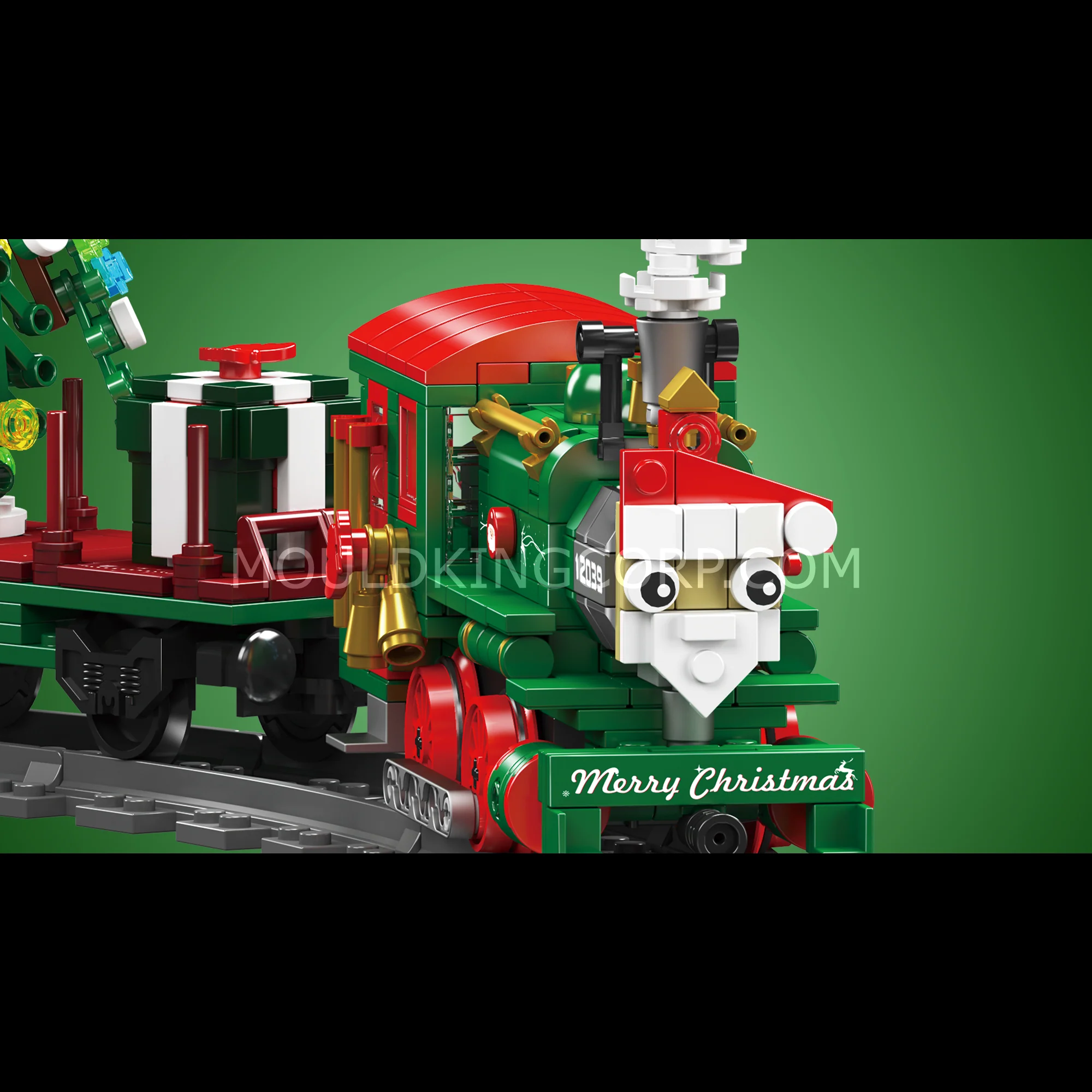 Mould King 12039 Christmas Train ESU KG230 Diesel Locomotive Building Set | 922 Pcs - Image 4