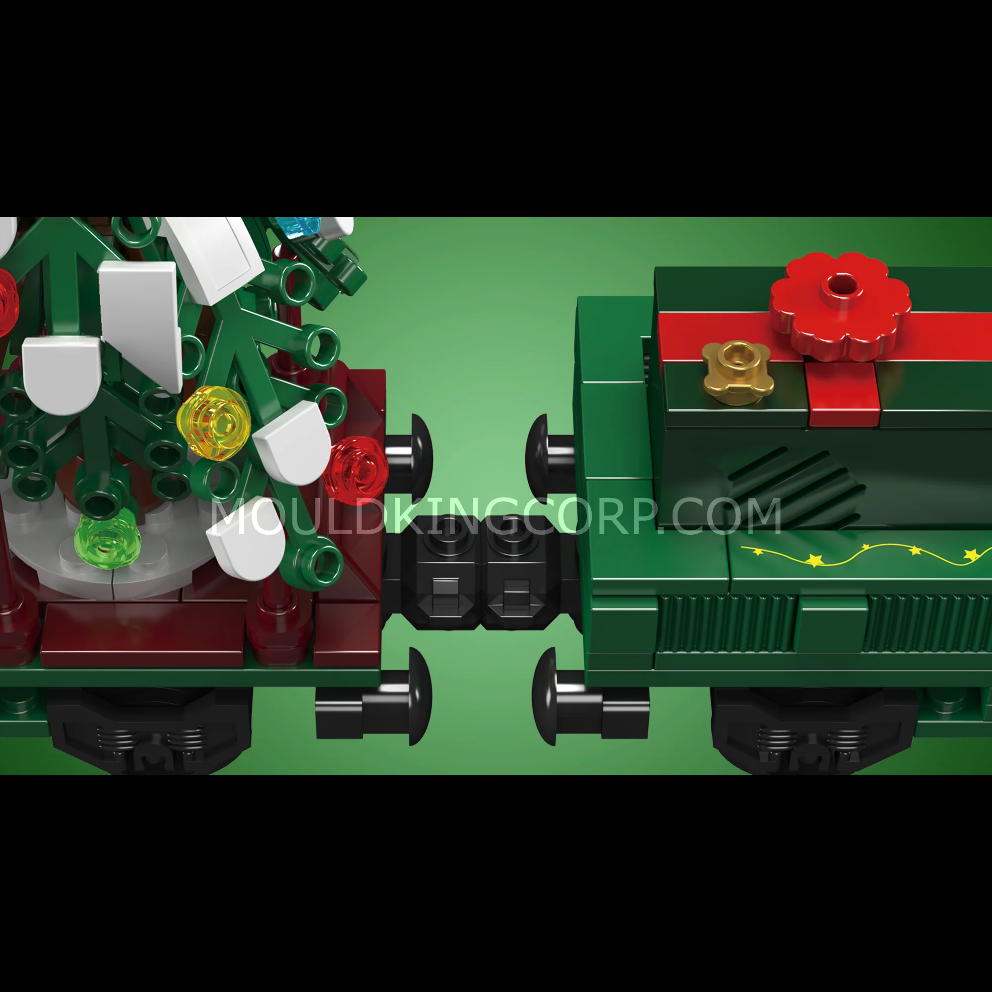 Mould King 12039 Christmas Train ESU KG230 Diesel Locomotive Building Set | 922 Pcs - Image 5