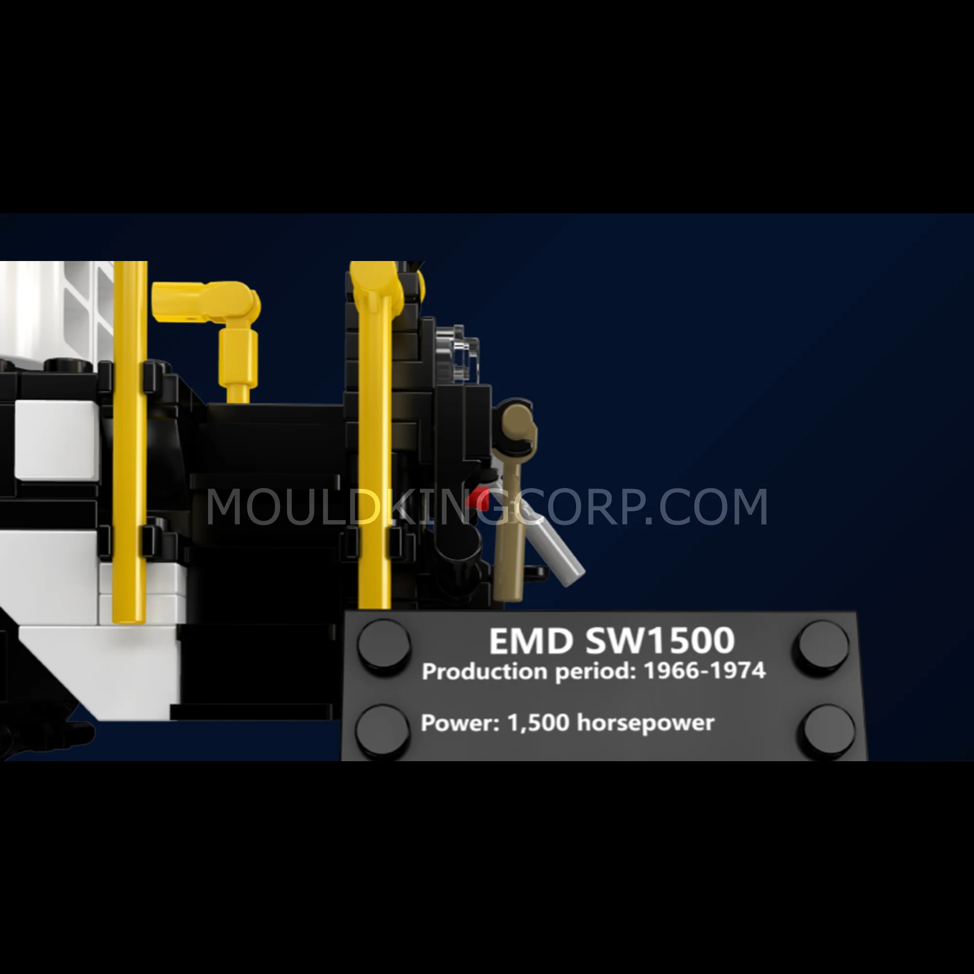 Mould King 12051 EMD SW1500 Switcher Building Set | 2,462 Pcs - Image 3