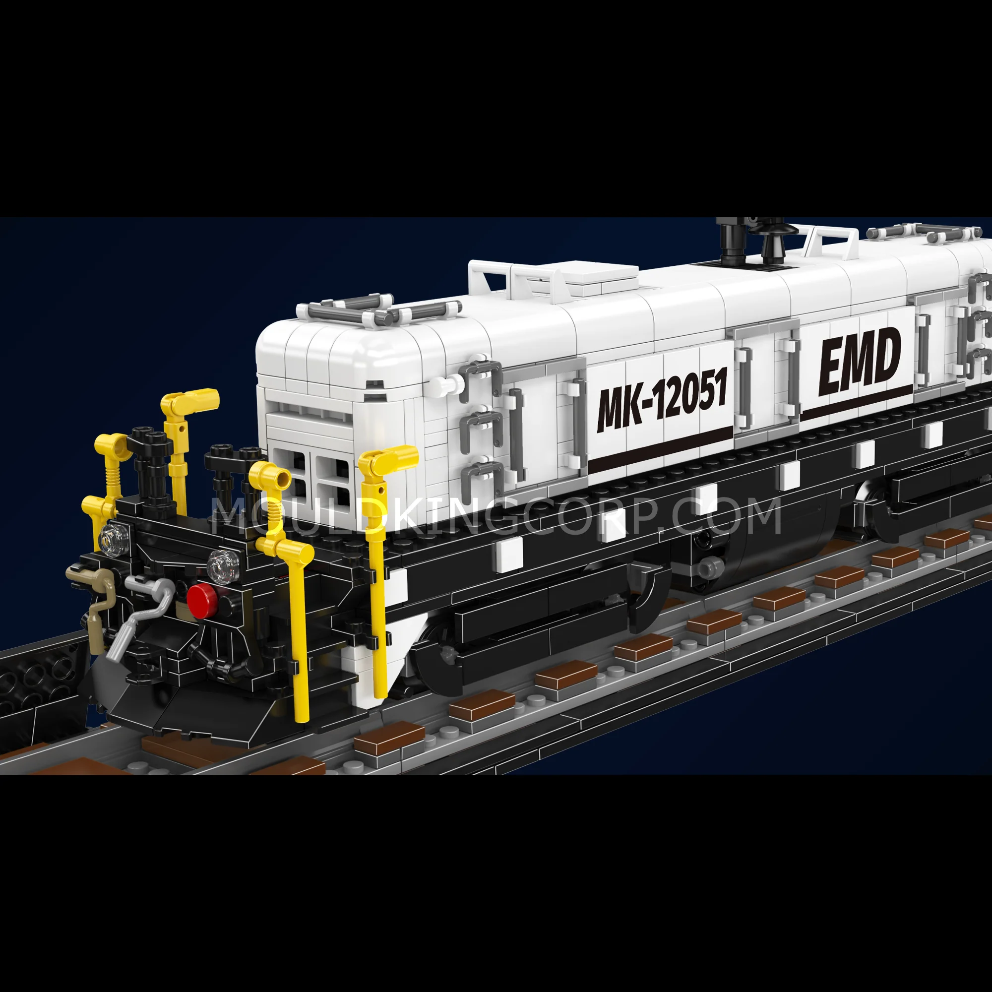 Mould King 12051 EMD SW1500 Switcher Building Set | 2,462 Pcs - Image 5