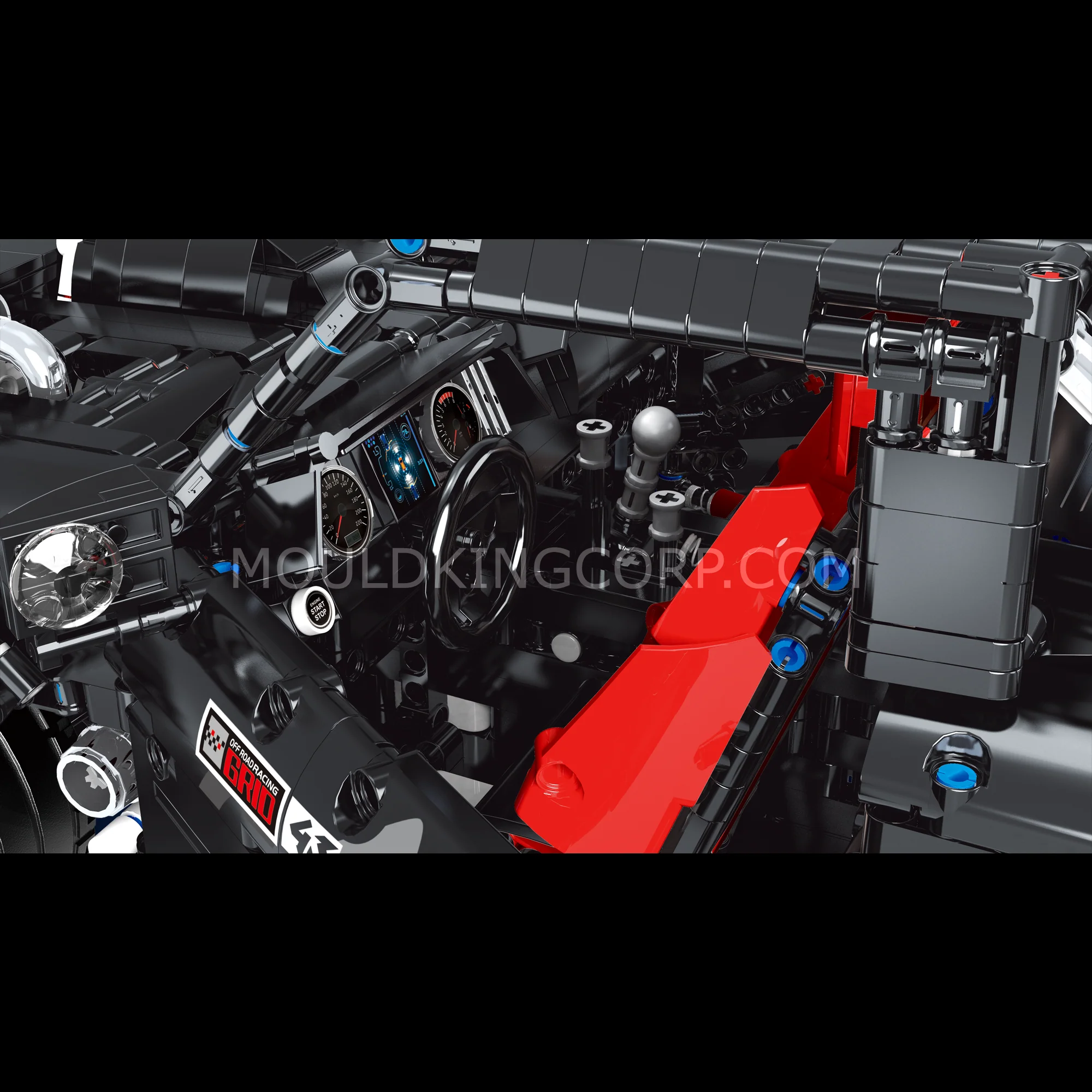 Mould King 13082S Remote Controlled Twin Turbochargers American Muscle Car | 3695 Pcs - Image 2