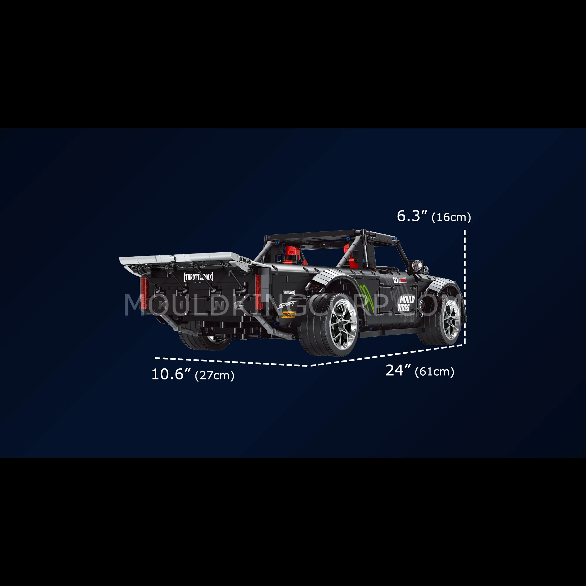 Mould King 13082S Remote Controlled Twin Turbochargers American Muscle Car | 3695 Pcs - Image 6