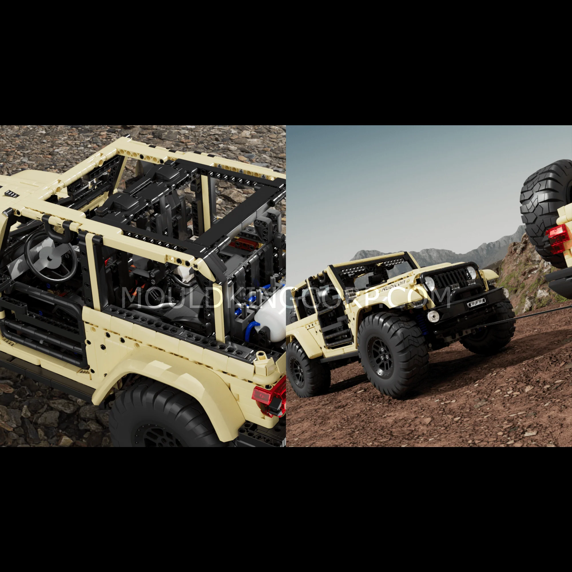 Mould King 13184 Remote Controlled Off-Road Wrangler Building Set | 3,621 PCS - Image 4
