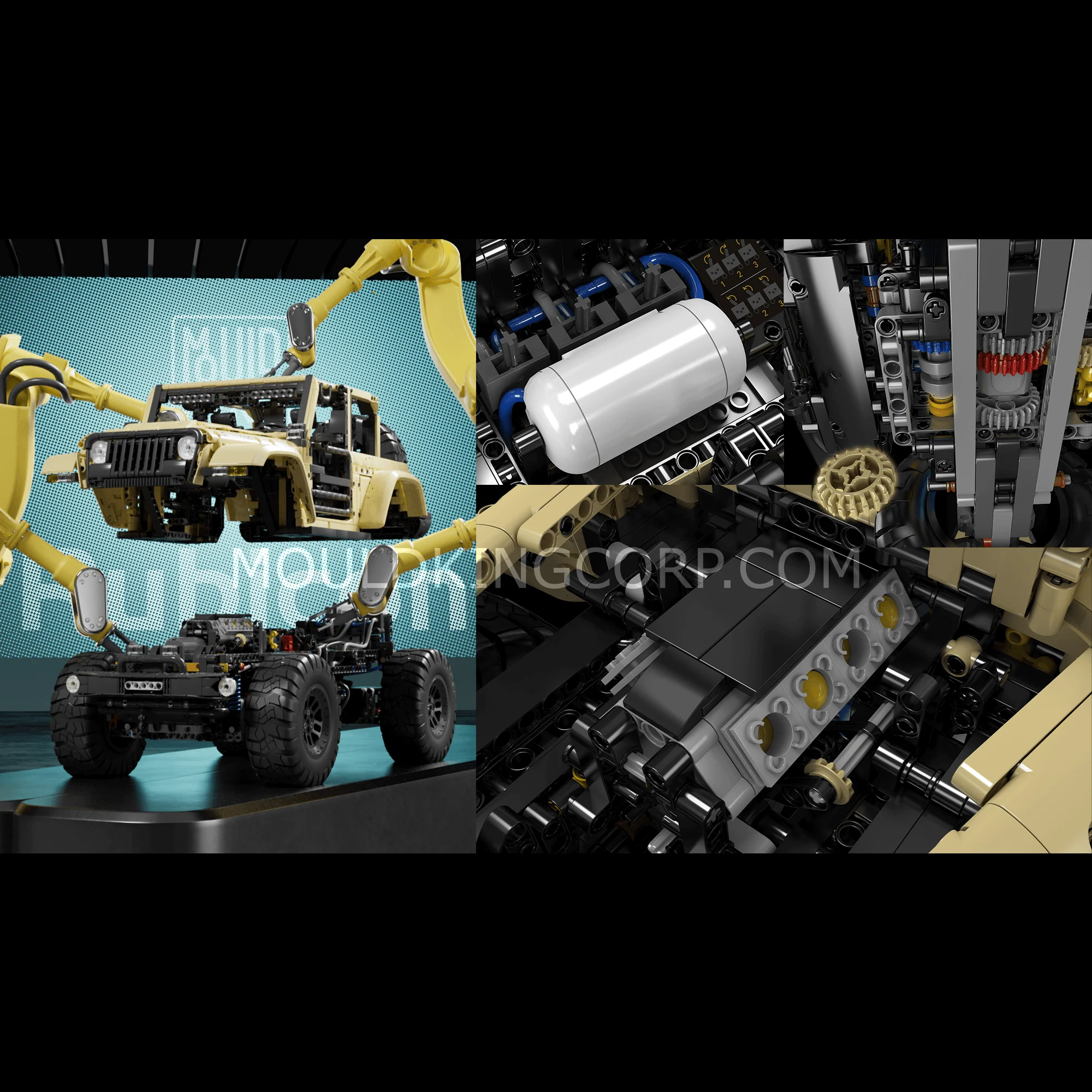 Mould King 13184 Remote Controlled Off-Road Wrangler Building Set | 3,621 PCS - Image 5