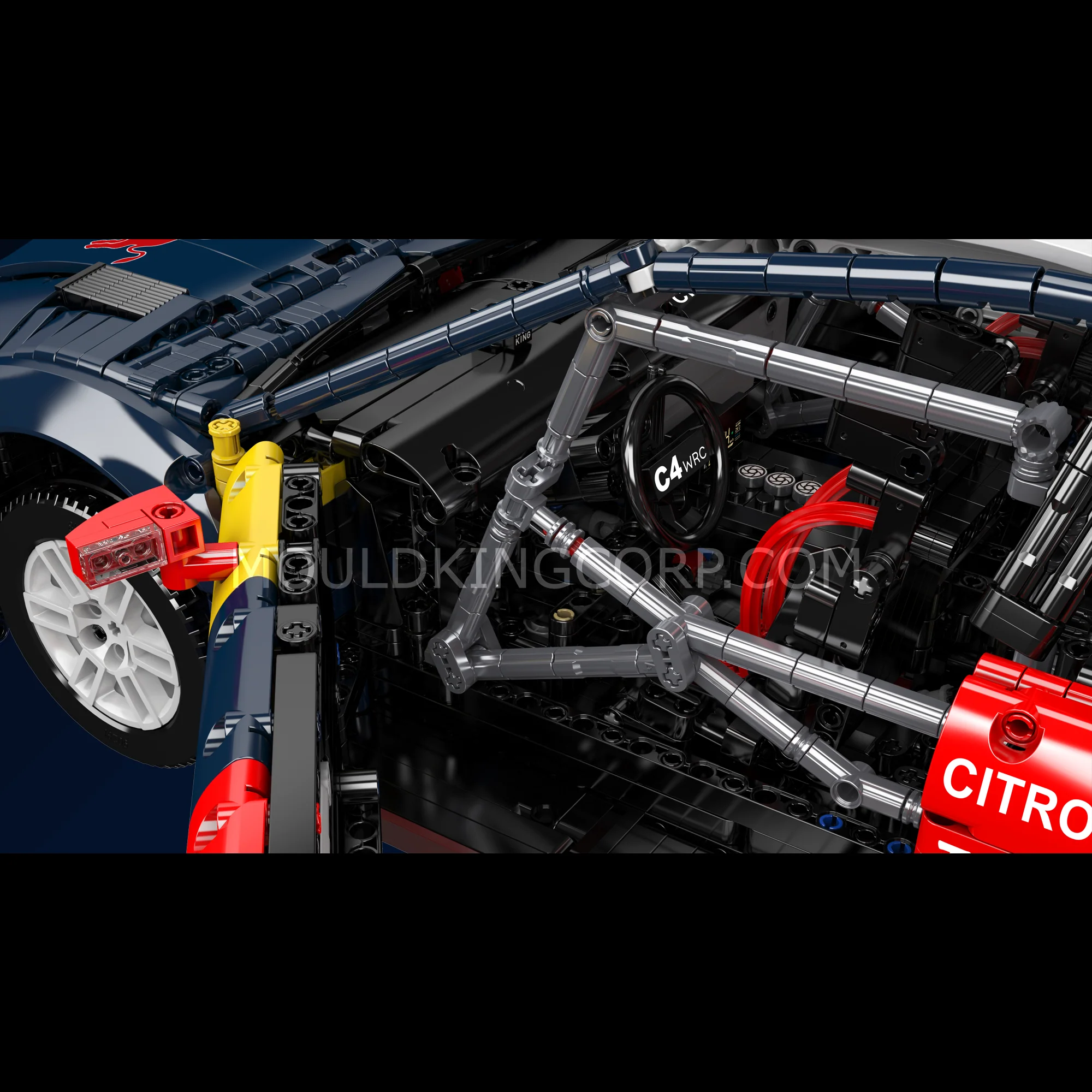 Mould King 13187 Ultimate French C4 Rally Car Model Building Set | 4,606 Pcs - Image 2