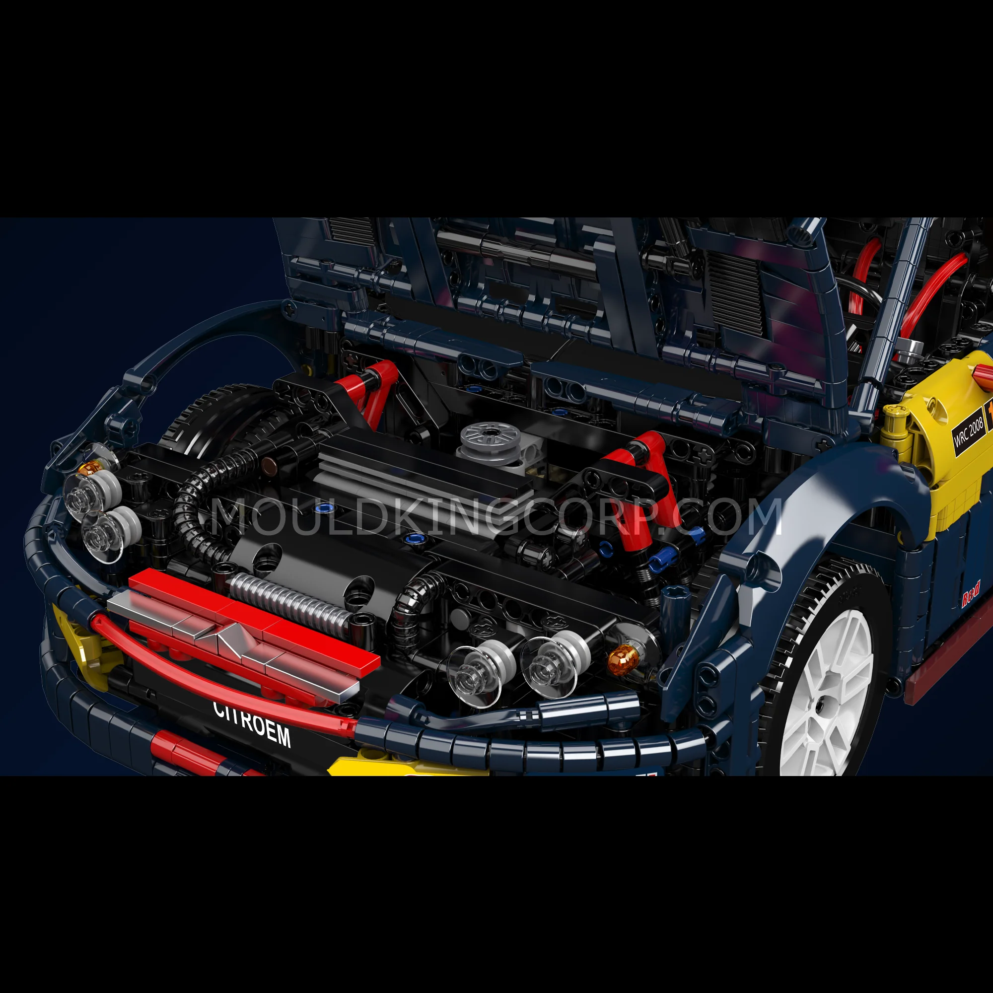 Mould King 13187 Ultimate French C4 Rally Car Model Building Set | 4,606 Pcs - Image 4