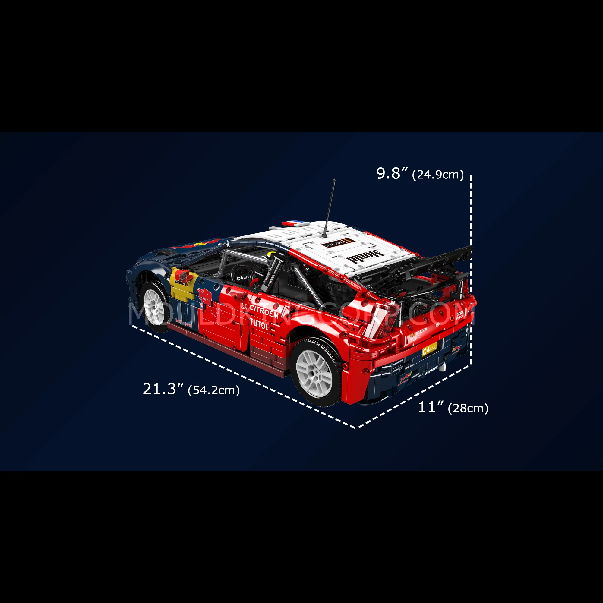Mould King 13187 Ultimate French C4 Rally Car Model Building Set | 4,606 Pcs - Image 6