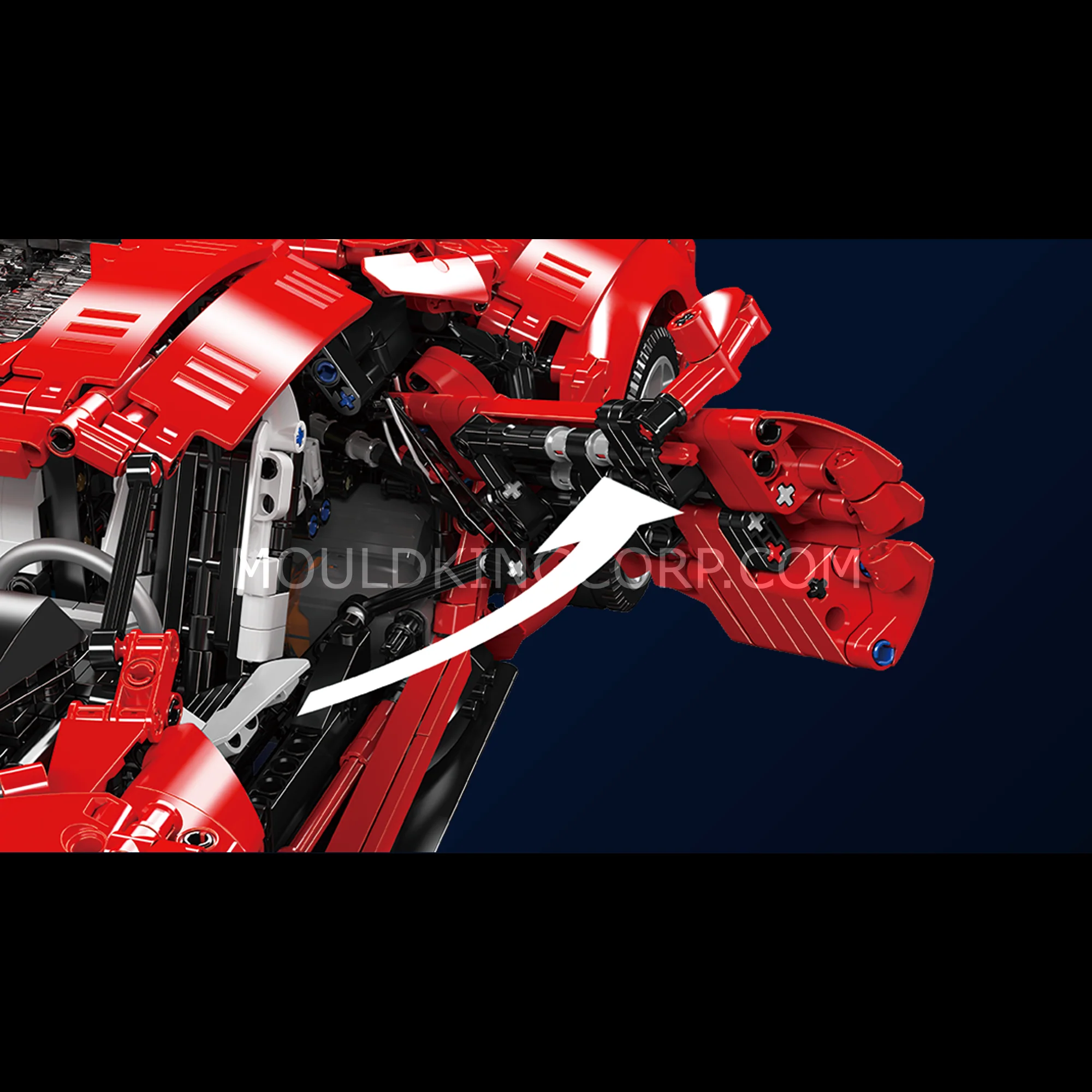 Mould King 13190 Lykan Remote Controlled Hypersport Car Building Set | 4,070 Pcs - Image 2