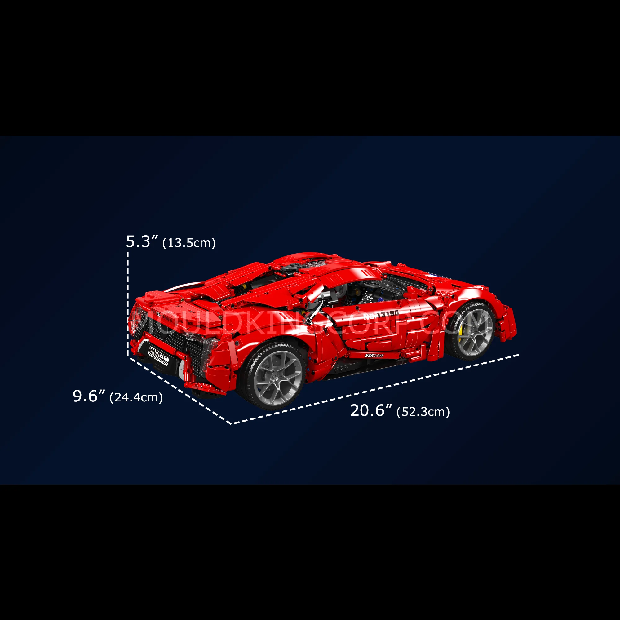 Mould King 13190 Lykan Remote Controlled Hypersport Car Building Set | 4,070 Pcs - Image 6