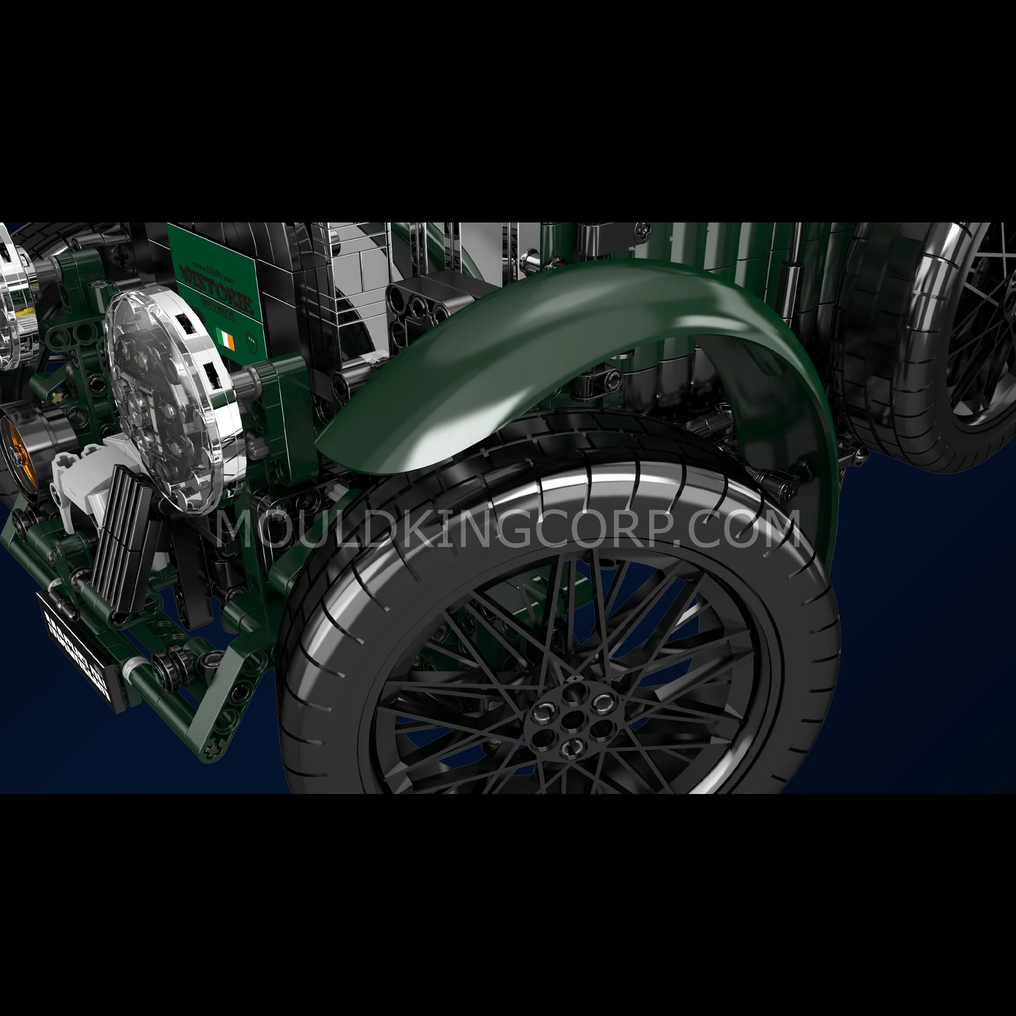 Mould King 13191 Remote Control 4.5-litre 1927-31 Blower Car Building Set | 3,918 Pcs - Image 4