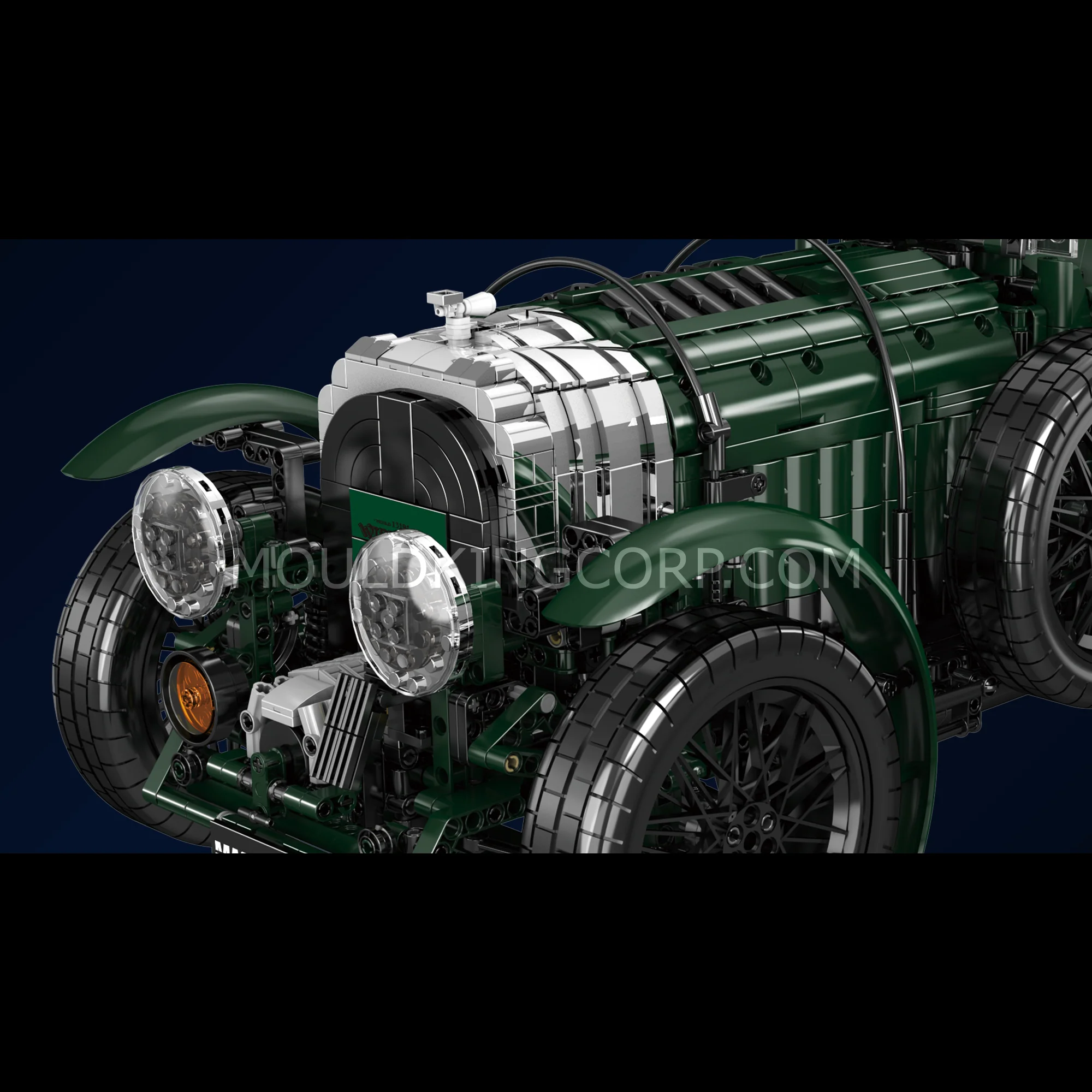 Mould King 13191 Remote Control 4.5-litre 1927-31 Blower Car Building Set | 3,918 Pcs - Image 5