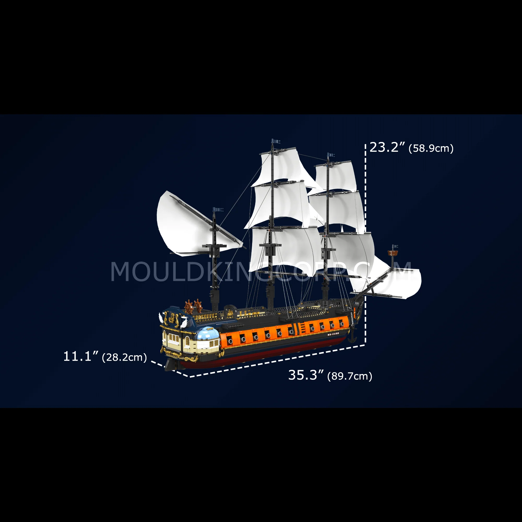 Mould King 13192 Imperial Frigate Model Building Set | 3,580 Pcs - Image 6