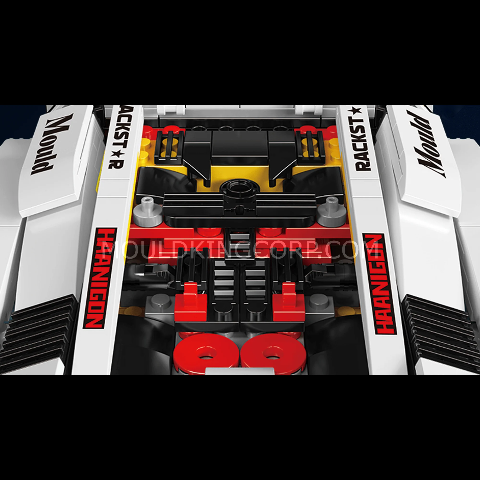 Mould King 13194 Remote Controlled 80S Italian Bull Coutach | 1,384 PCS - Image 5