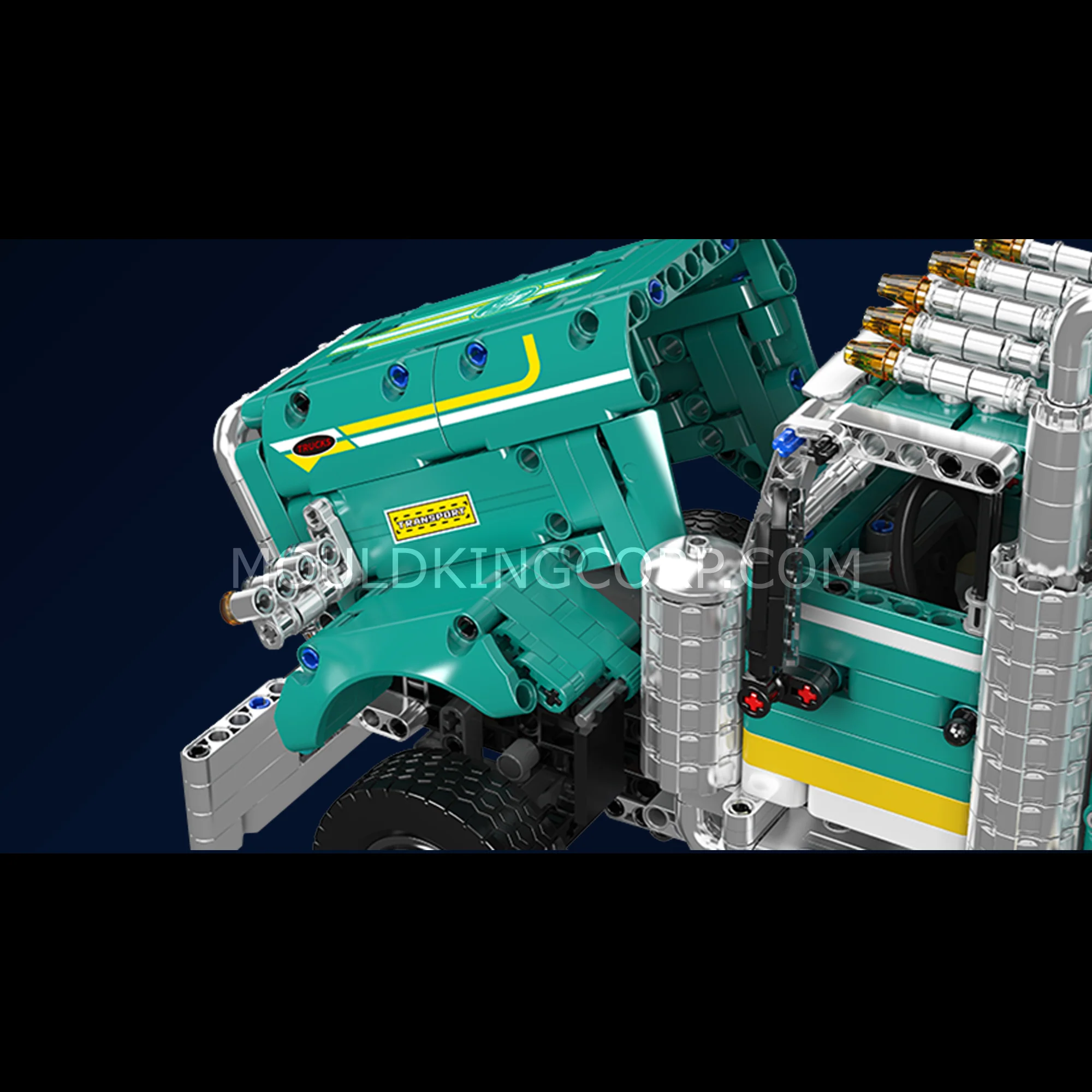 Mould King 13201 Remote Controlled Peter American Truck Building Set | 2,064 Pcs - Image 3