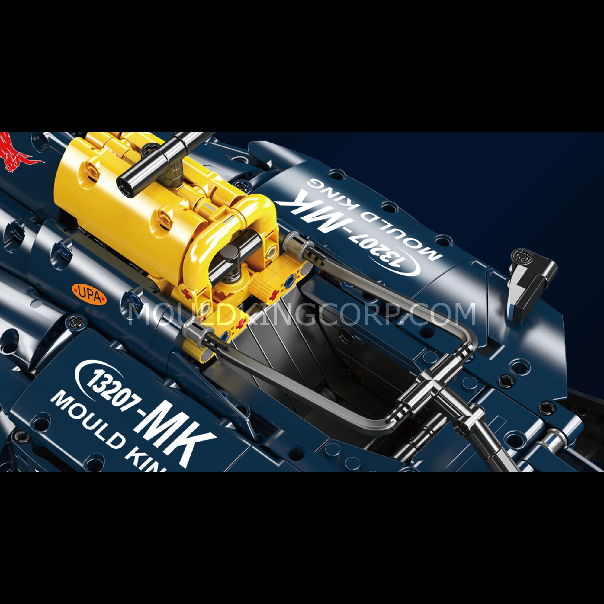 Mould King 13207 1:8 Scale RB20 Racing Car Model Building Set | 1,810 Pcs - Image 3
