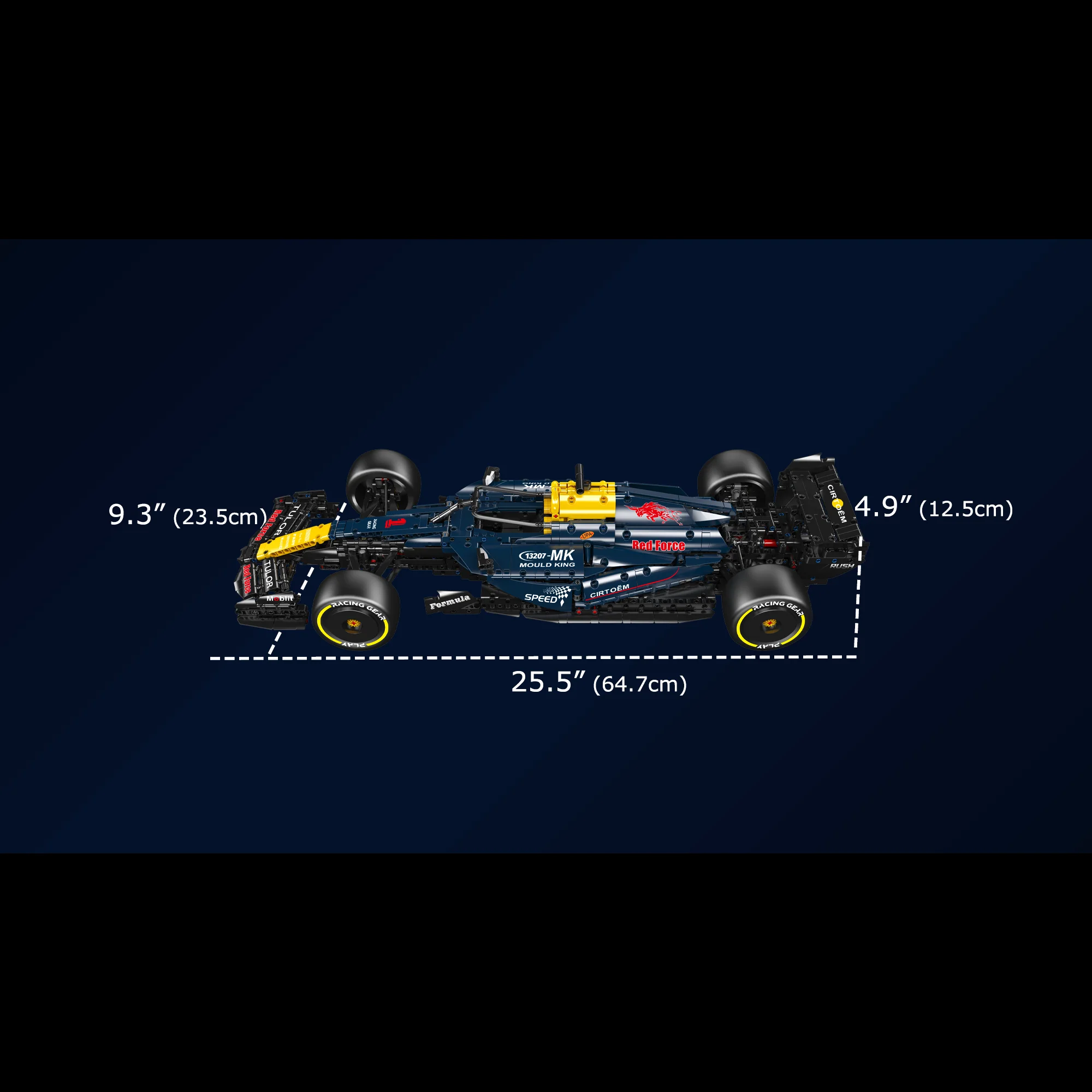 Mould King 13207 1:8 Scale RB20 Racing Car Model Building Set | 1,810 Pcs - Image 6
