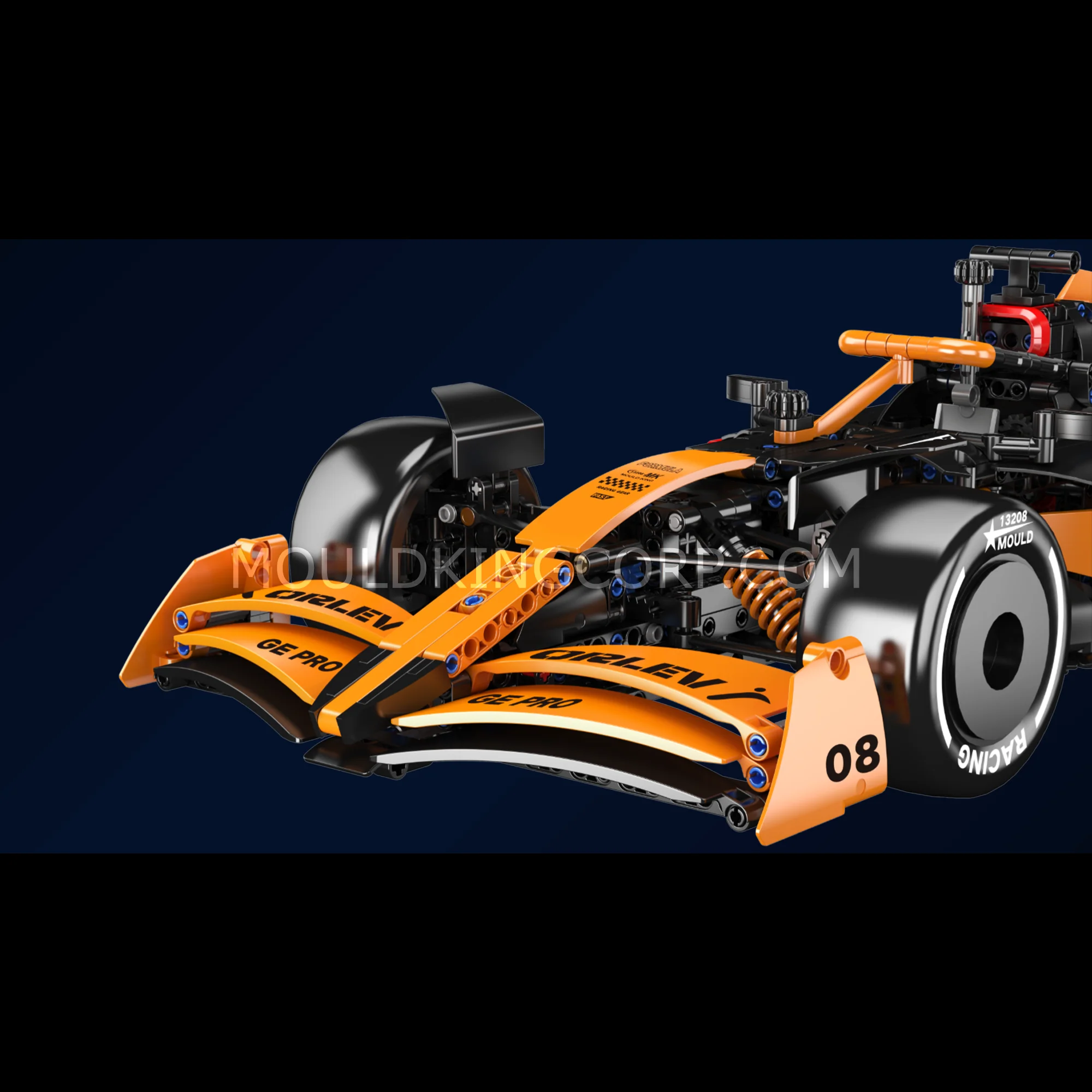 Mould King 13208 1:8 Scale MCL Racing Car Model Building Set | 1,480 PCS - Image 4