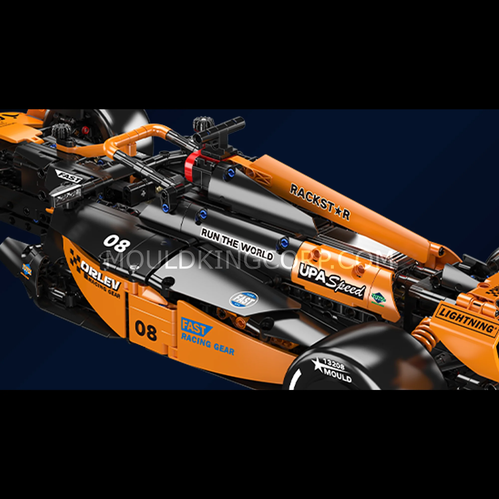 Mould King 13208 1:8 Scale MCL Racing Car Model Building Set | 1,480 PCS - Image 5