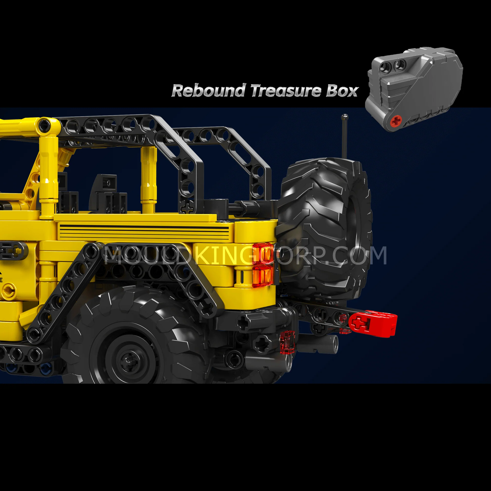 Mould King 15058 Wrangler Off-road Car Model Building Set | 746 PCS - Image 5