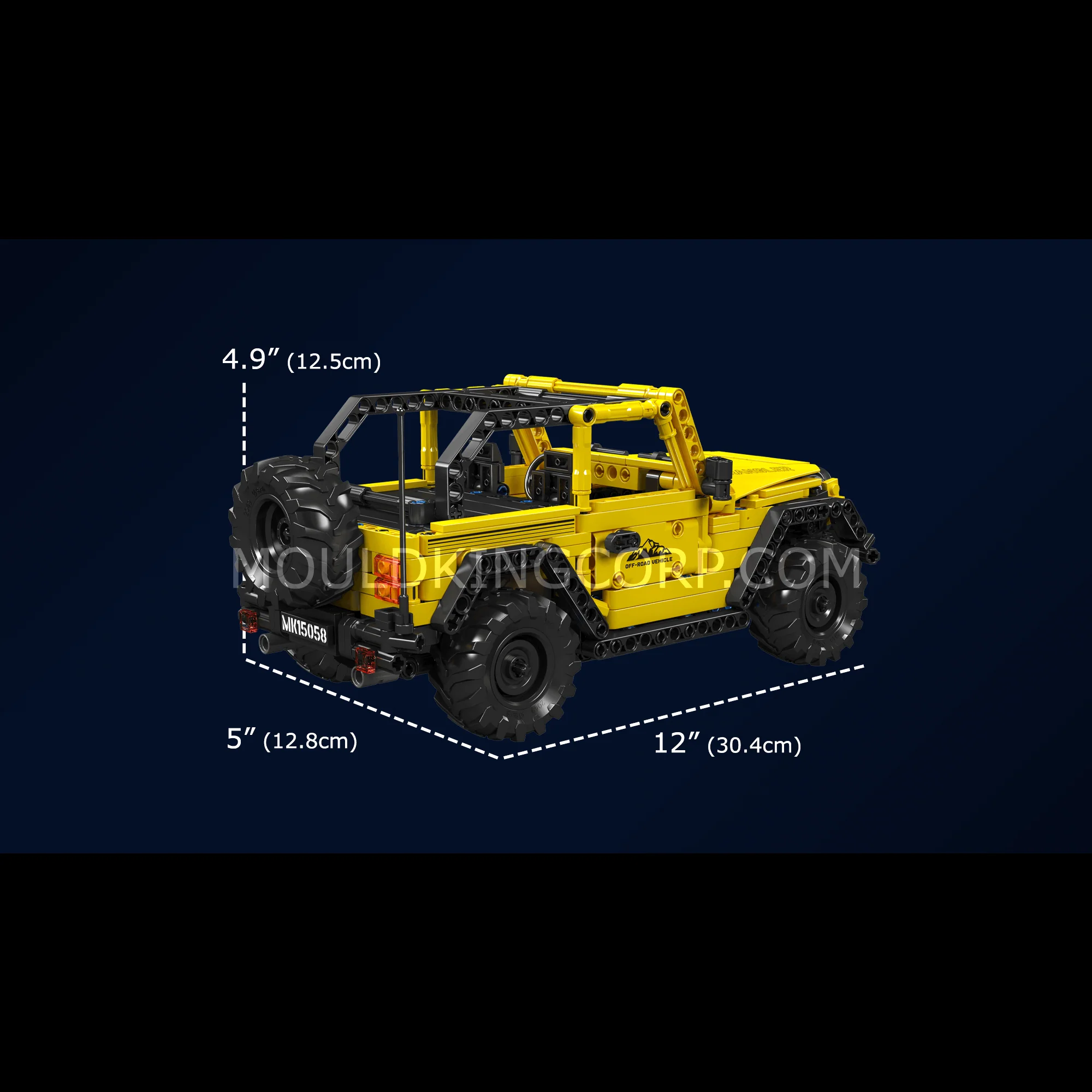 Mould King 15058 Wrangler Off-road Car Model Building Set | 746 PCS - Image 6