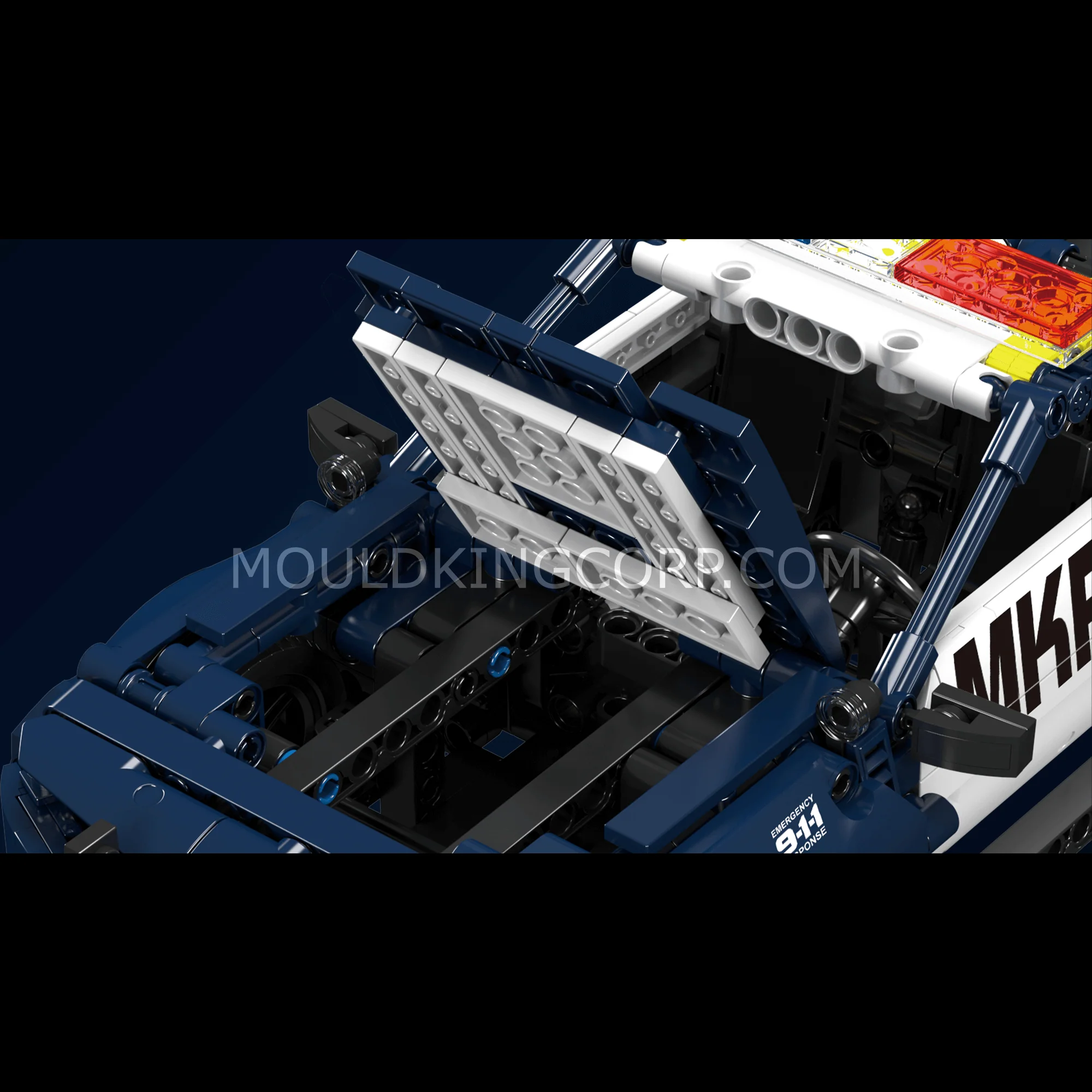 Mould King 15073 Mustang Police Car Building Model Set | 786 Pcs - Image 2