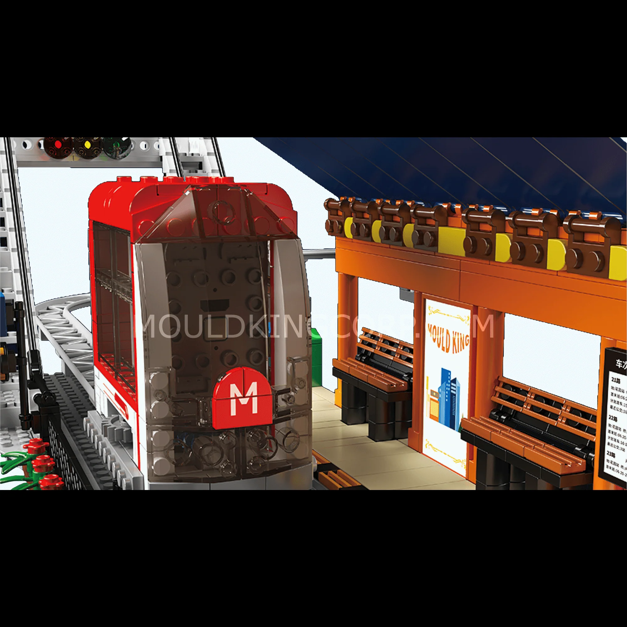 Mould King 16052 Motorised Monorail Building Set | 1,488 Pcs - Image 4